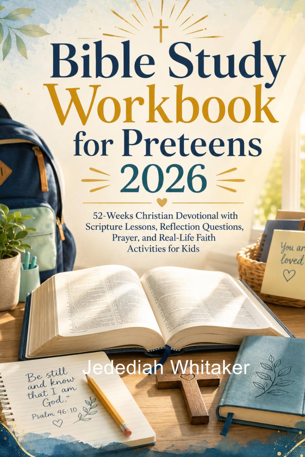 Bible Study Workbook for Preteens 2026: 52-Weeks Christian Devotional with Scripture Lessons, Reflection Questions, Prayer, and Real-Life Faith Activities for Kids