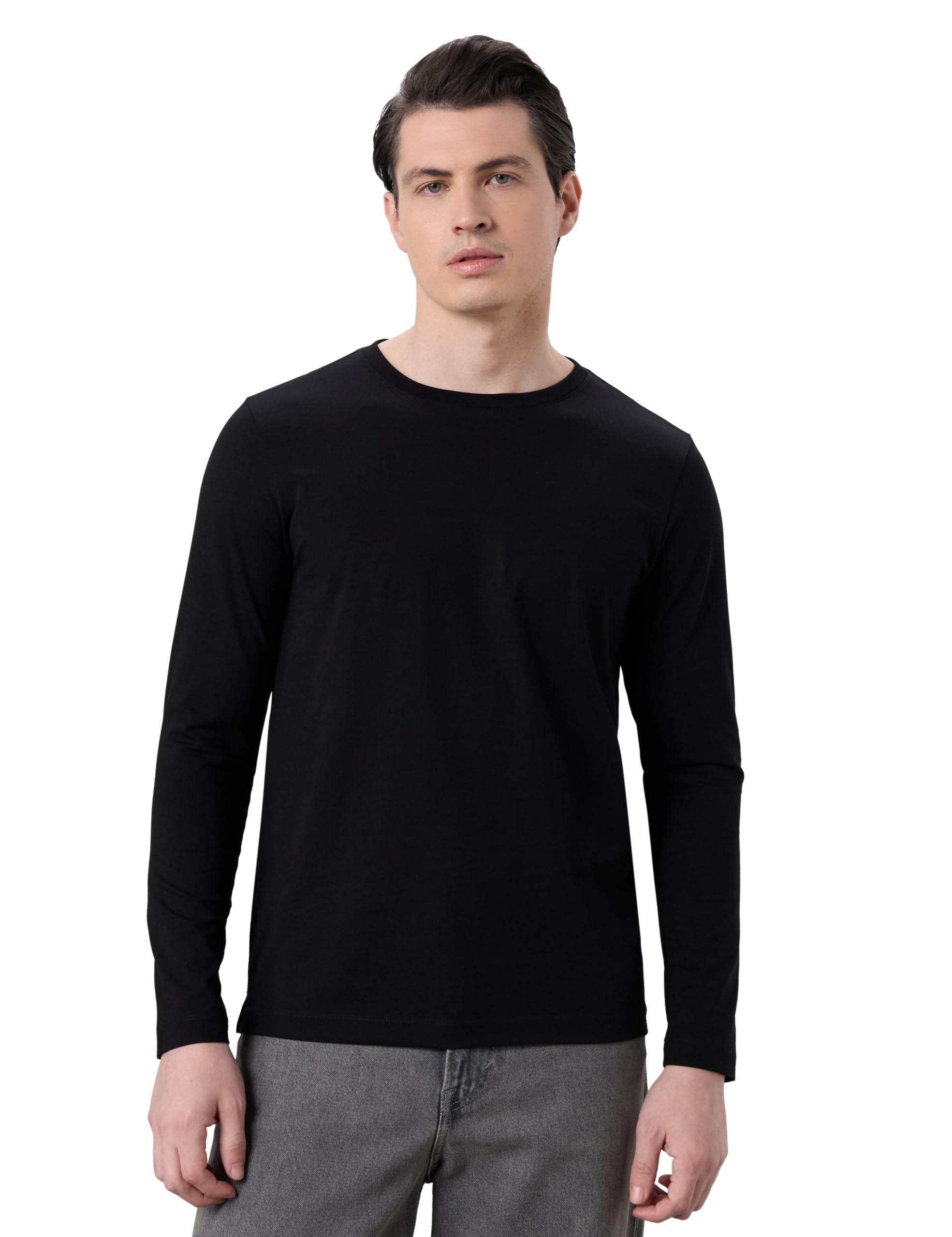 Men's Super Soft Cotton Stretch Full Sleeve T-Shirt | Regulat Fit | Available in Plus Sizes-image-44