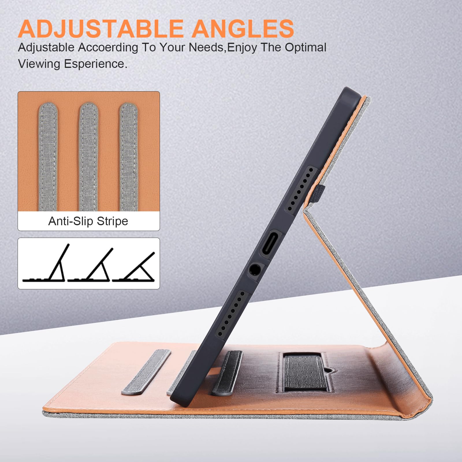 Etui do Redmi Pad 2 Pro z uchwytem na długopis, odporne na uderzenia, etui do Xiaomi Redmi Pad 2 Pro 5G 12,1 cala, szare