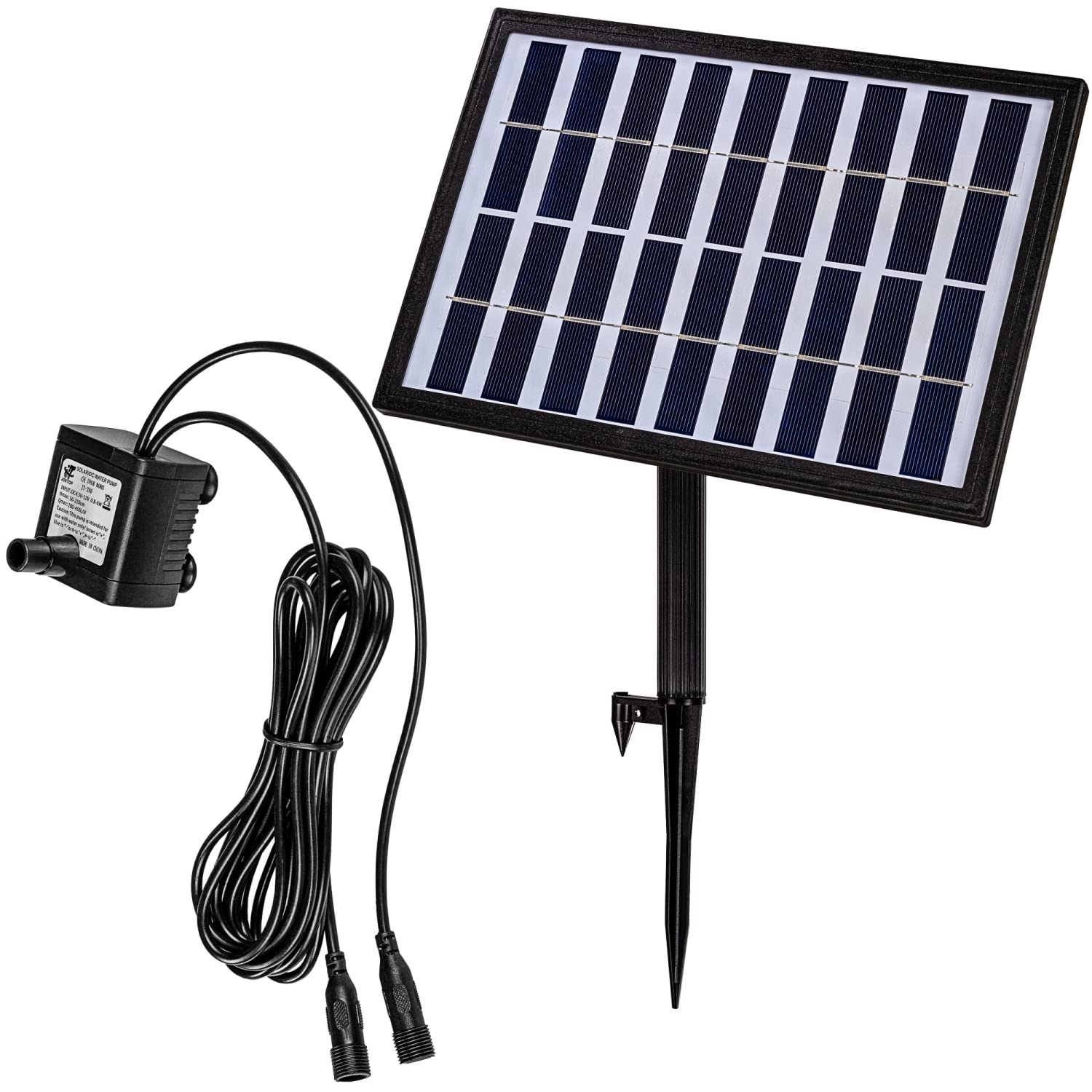 STILISTA Solarpumpe 5 W, Förderhöhe bis 120 cm, Fördermenge bis 450 l/h