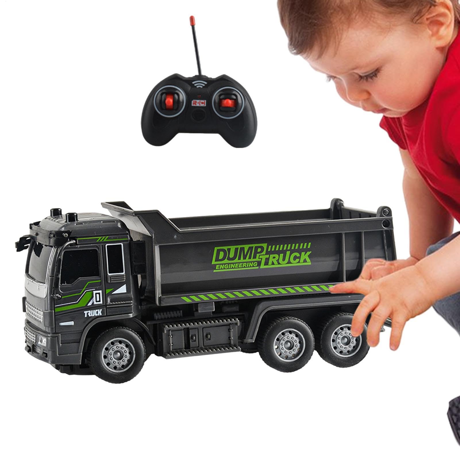 Excavadora teledirigida - Mini carretilla elevadora realmente impresionante - Excavadora y excavadora teledirigida, de coche de ingeniería para niños adultos