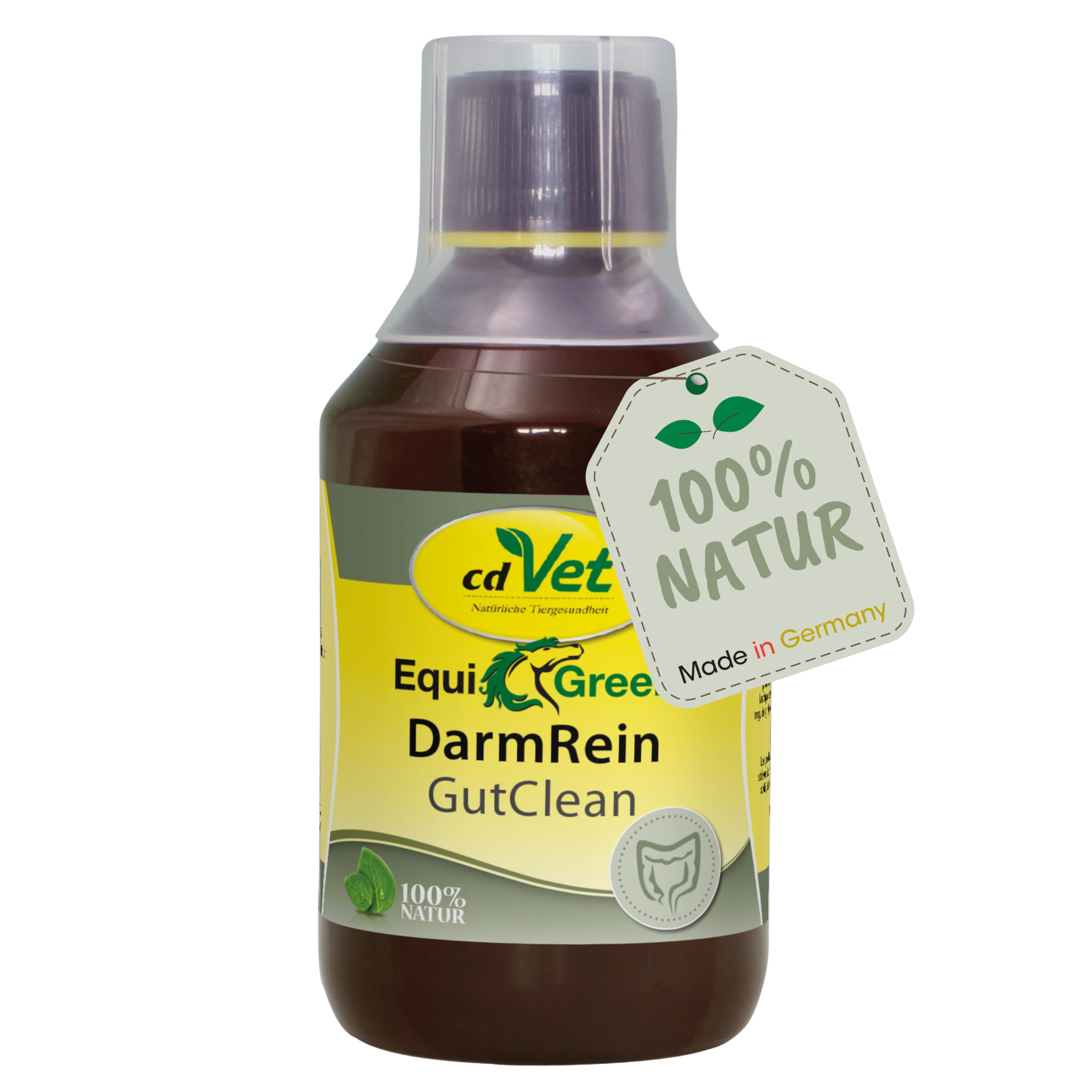 EquiGreen DarmRein 250ml - Natürliches Pferdefutter zur Unterstützung der Darmflora und Verdauung