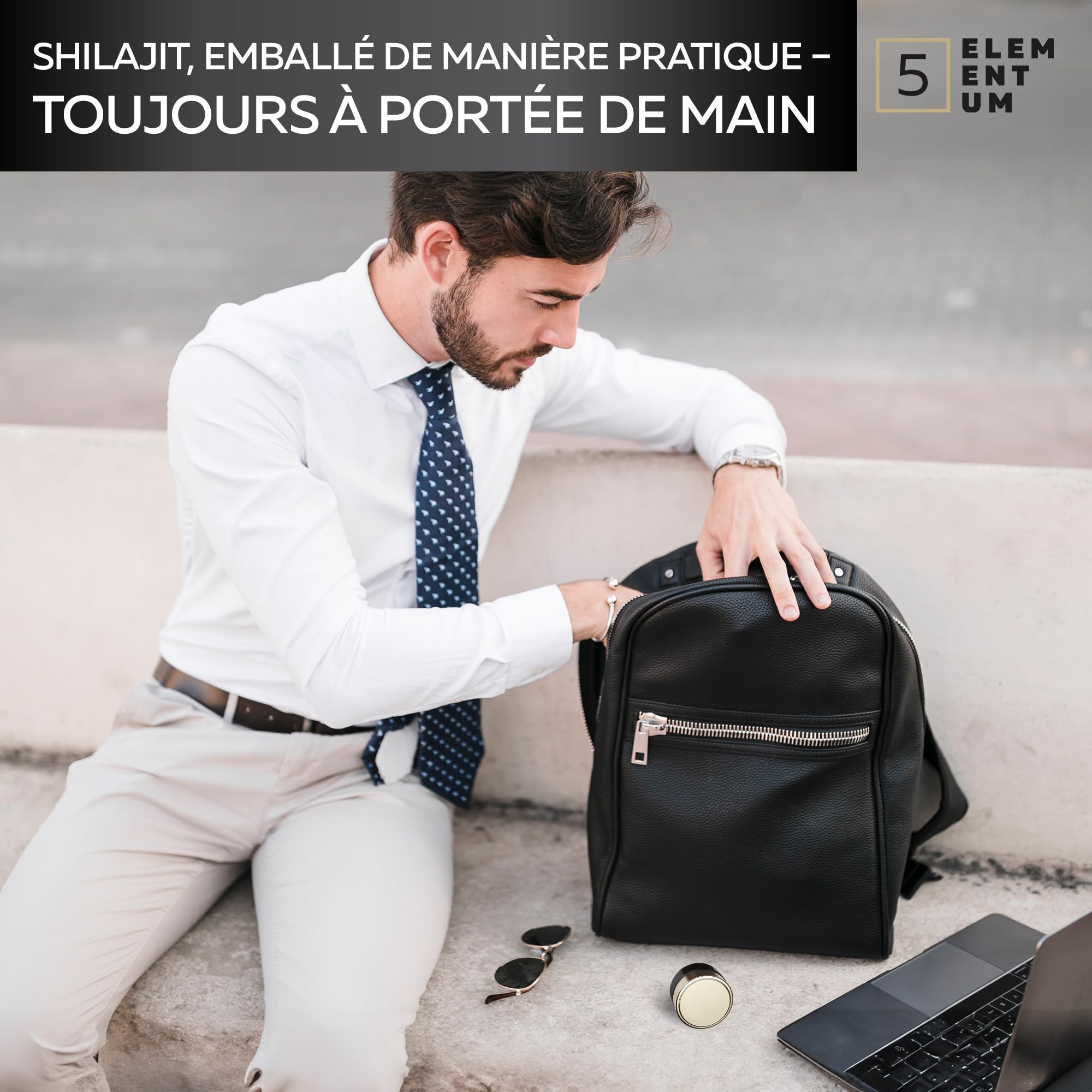 Shilajit Pure Himalaya 50 g + 4 g Offert – Résine Originale avec 82 % d’Acide Fulvique et 87 Minéraux | Naturellement Hautement Dosé | Pot en Verre Foncé + Cuillère Doseuse 500 mg
