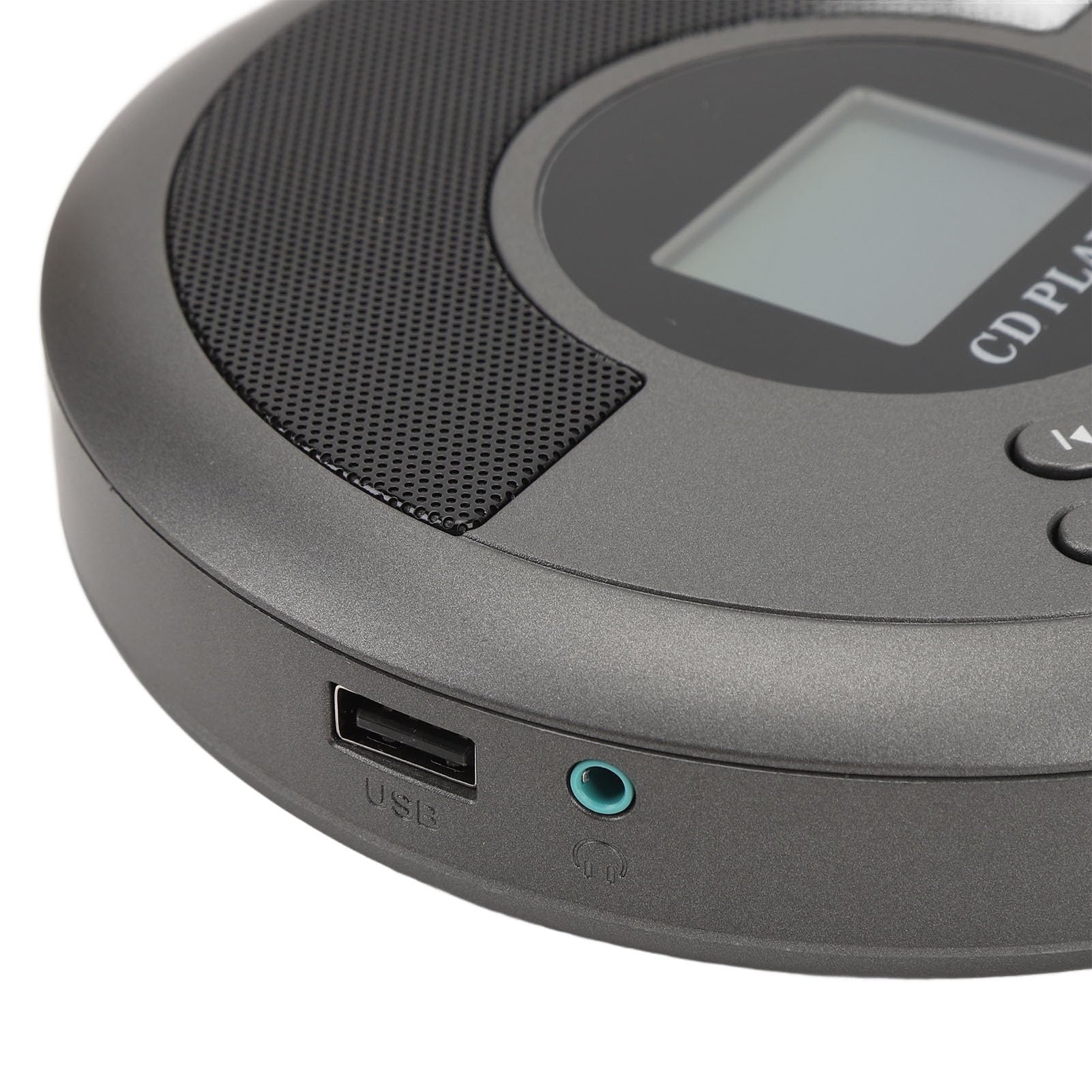 Sxhlseller Lettore CD Portatile, Lettore CD MP3 Ricaricabile per Auto e Casa, Protezione Anti-salto, Display LCD, Riproduzione USB, Uscita AUX da 3,5 Mm