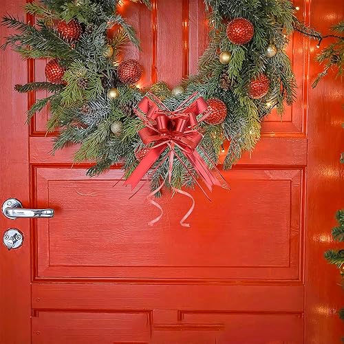 Miniatura 120 de WEWILUCK Lazos de regalo para regalos, lazos rosas para envolver regalos, lazos de regalo con cinta para bodas, despedidas de soltera y decoración