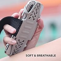 Vista 3 de BONE Run Tie, soporte para teléfono para correr, de silicona, agradable al tacto y lavable, soporte de teléfono de entrenamiento universal