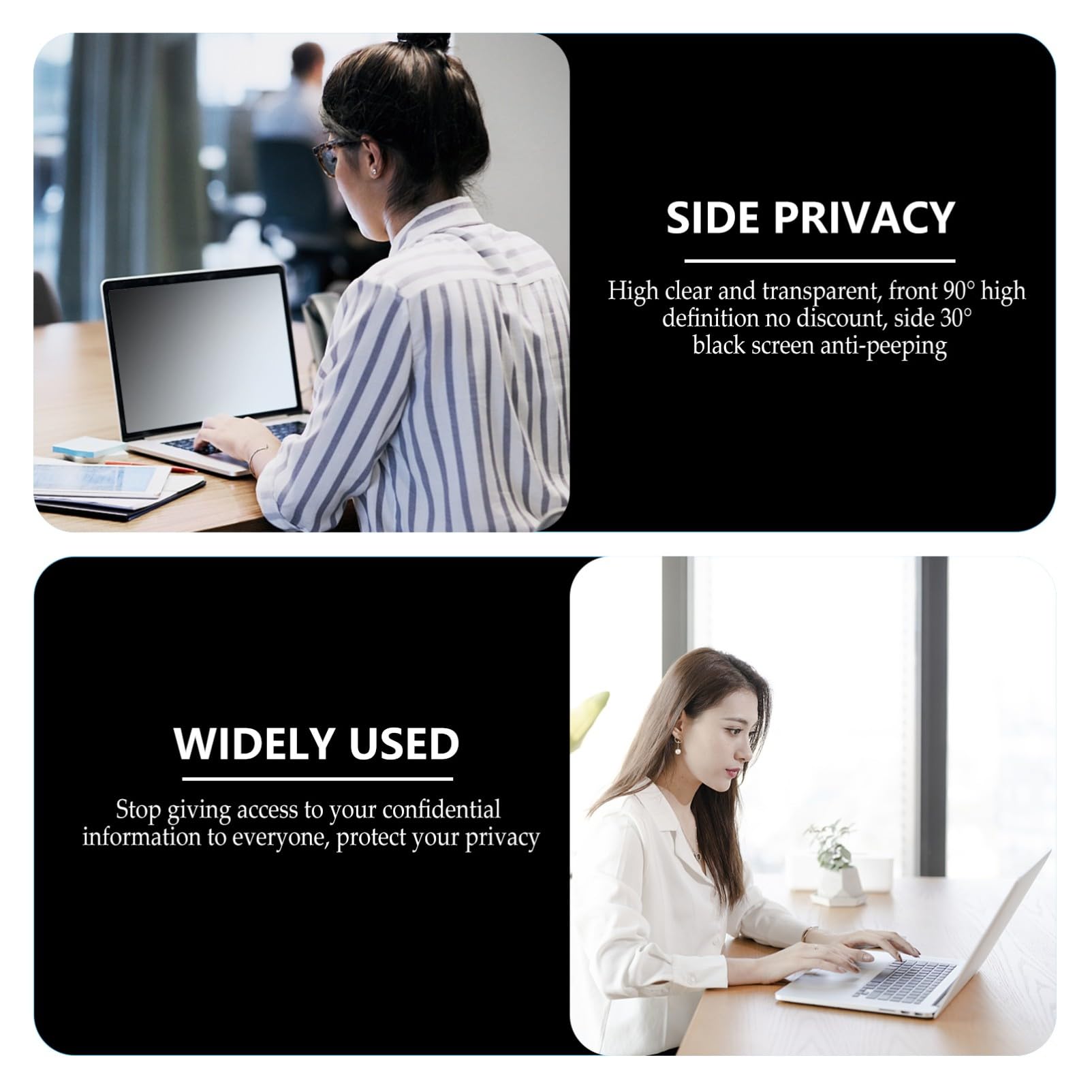 Tofficu Pellicola Protettiva per Privacy Laptop Pellicola Anti-Sguardo per Notebook Filtro Schermo Accessorio Computer