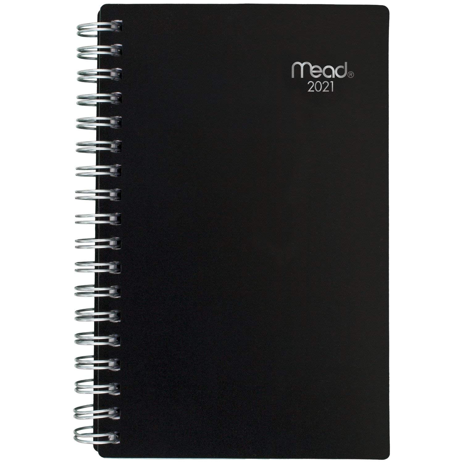Mead, Taschenkalender 2021 von Mead, Wochen- und Monatsplaner, 8,9 x 15,2 cm, Taschenformat, Basic, Schwarz (CRW3200521)