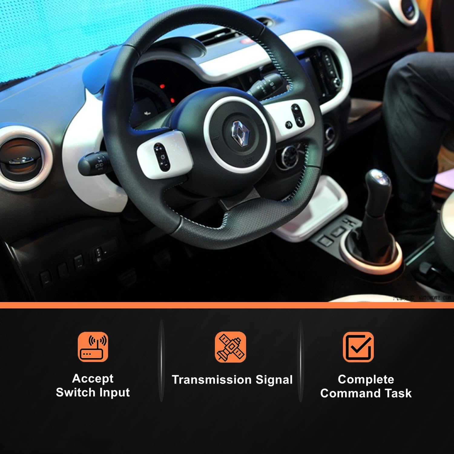 Interruttore Devioluce Devio Luci Del Piantone Dello Sterzo Comando Indicatore Compatibile con Renault Twingo 2 2007-2024 7701063404 251588