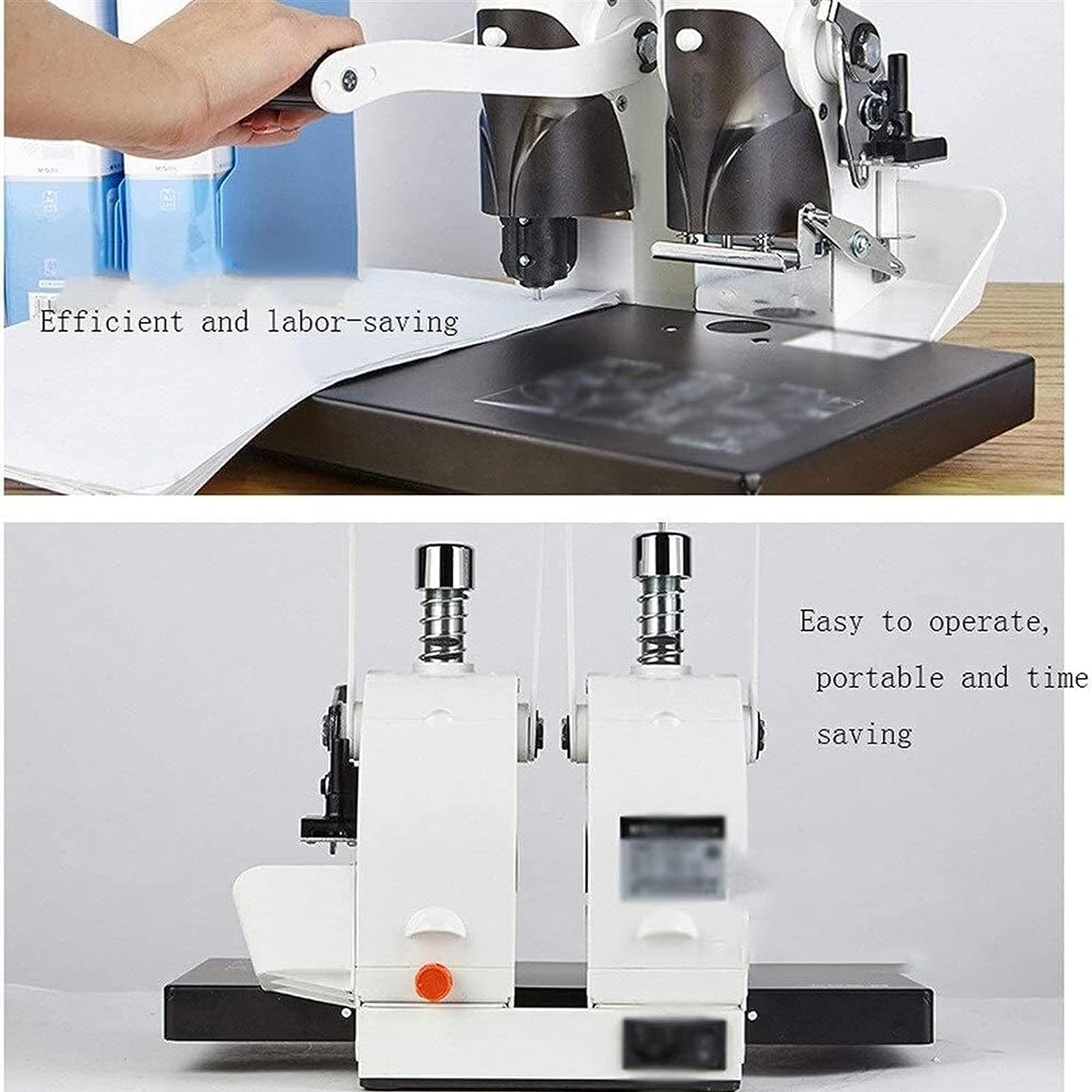 Máquina de encuadernación para certificados financieros, perforación automática de fusión en caliente, mango que ahorra trabajo, grosor de encuadernación de 30 mm, ideal para escuela, banco, oficina