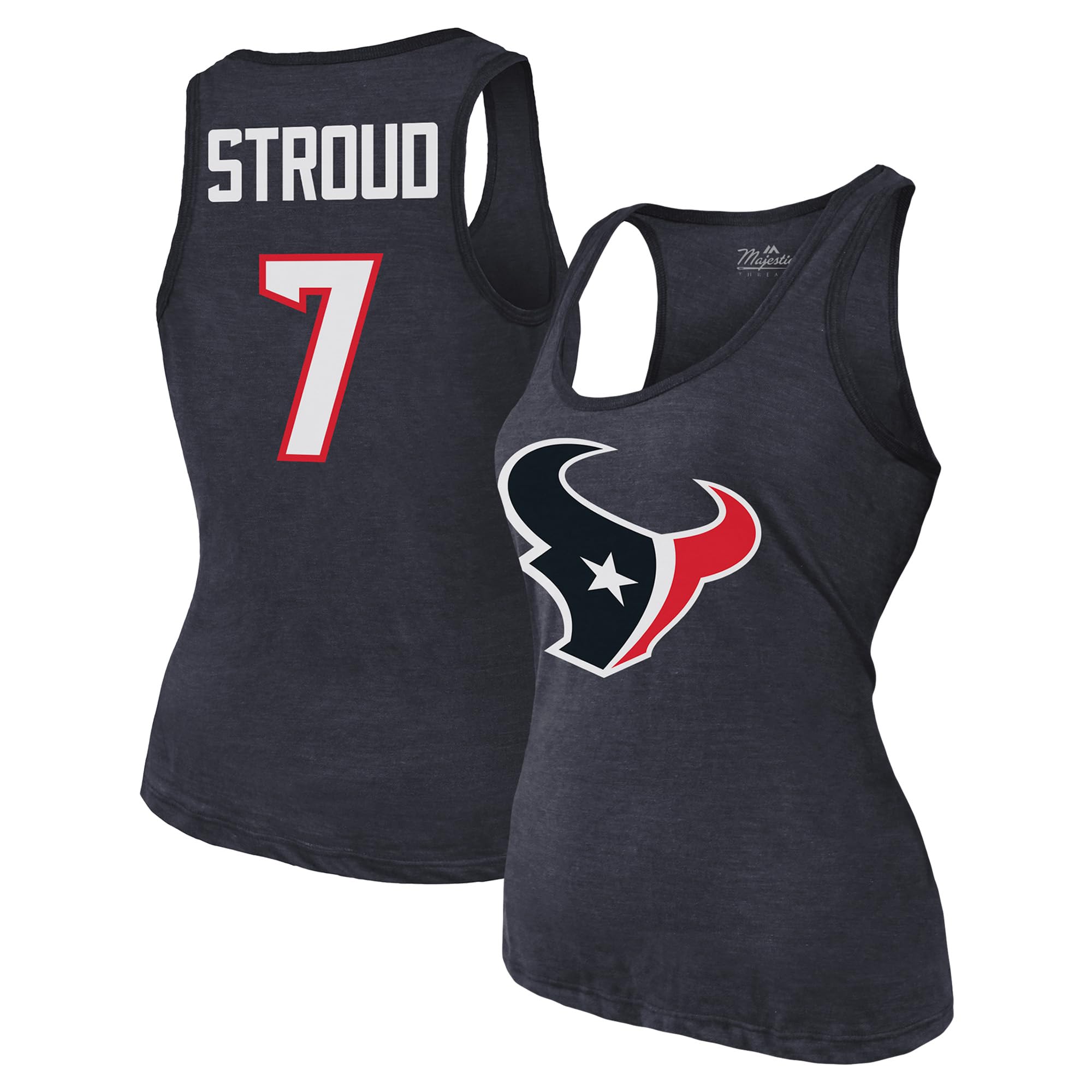 Women's NFL Name & Number Tri-Blend Tank Top