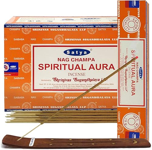 Miniatura 12 de Aruda - Varillas de incienso y soporte para varillas de incienso, paquete Insence Insense Satya Incense