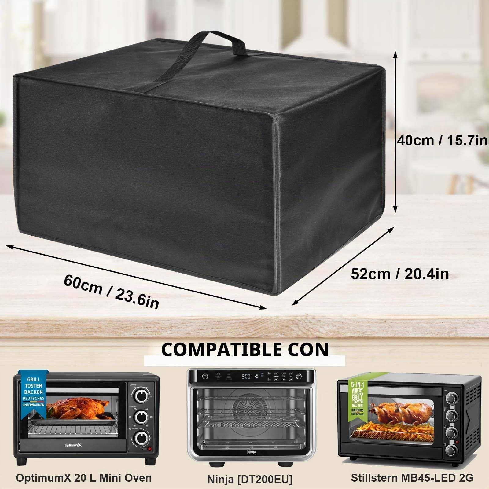 Funda protectora universal resistente al calor, impermeable, para mini horno OptimumX 20 L, mini horno Stillster, 45 L, 60 L, Ninja Foodi 10 en 1 multifunción