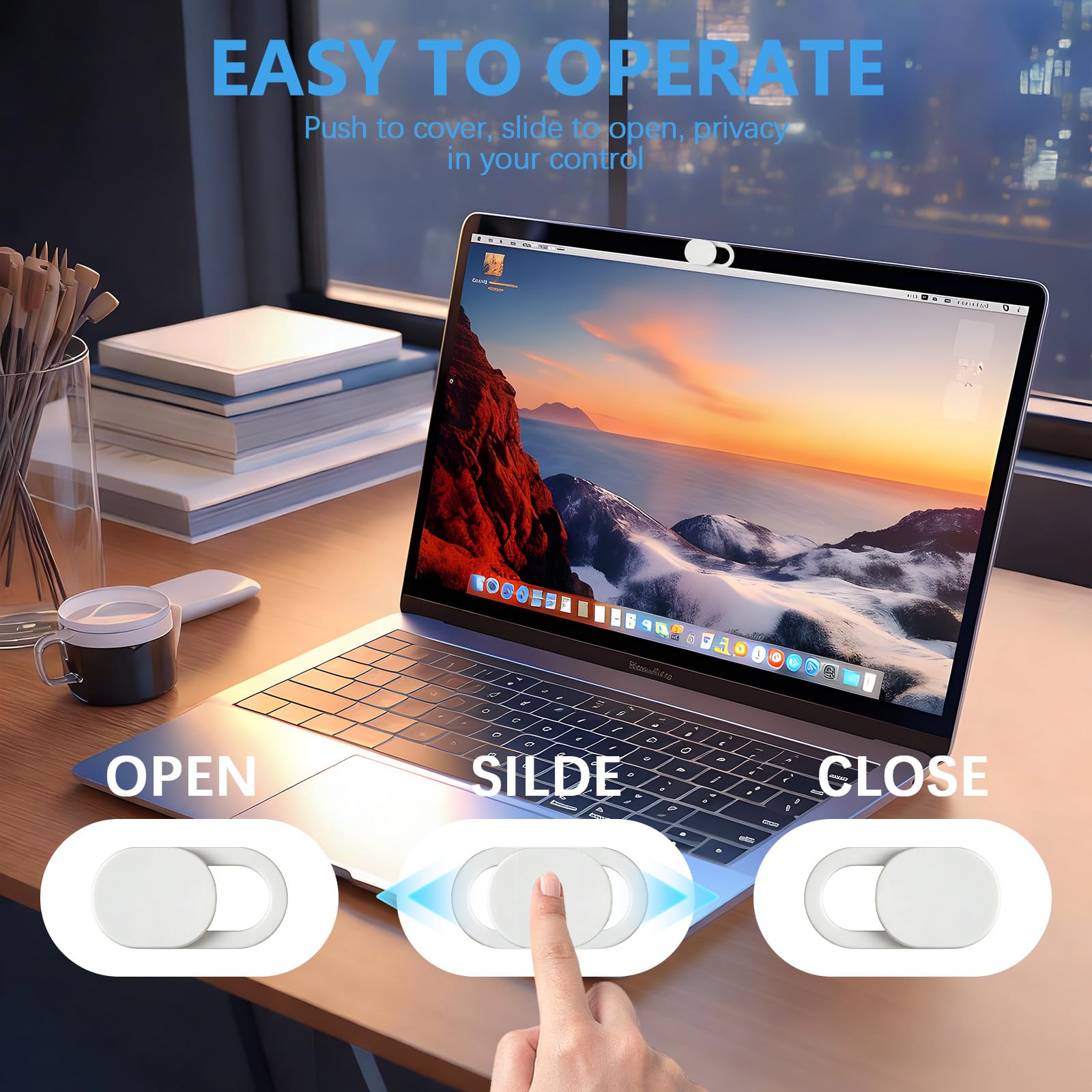 Cover per webcam laptop fotocamera telefono 0.027mm ultra sottile protezione privacy