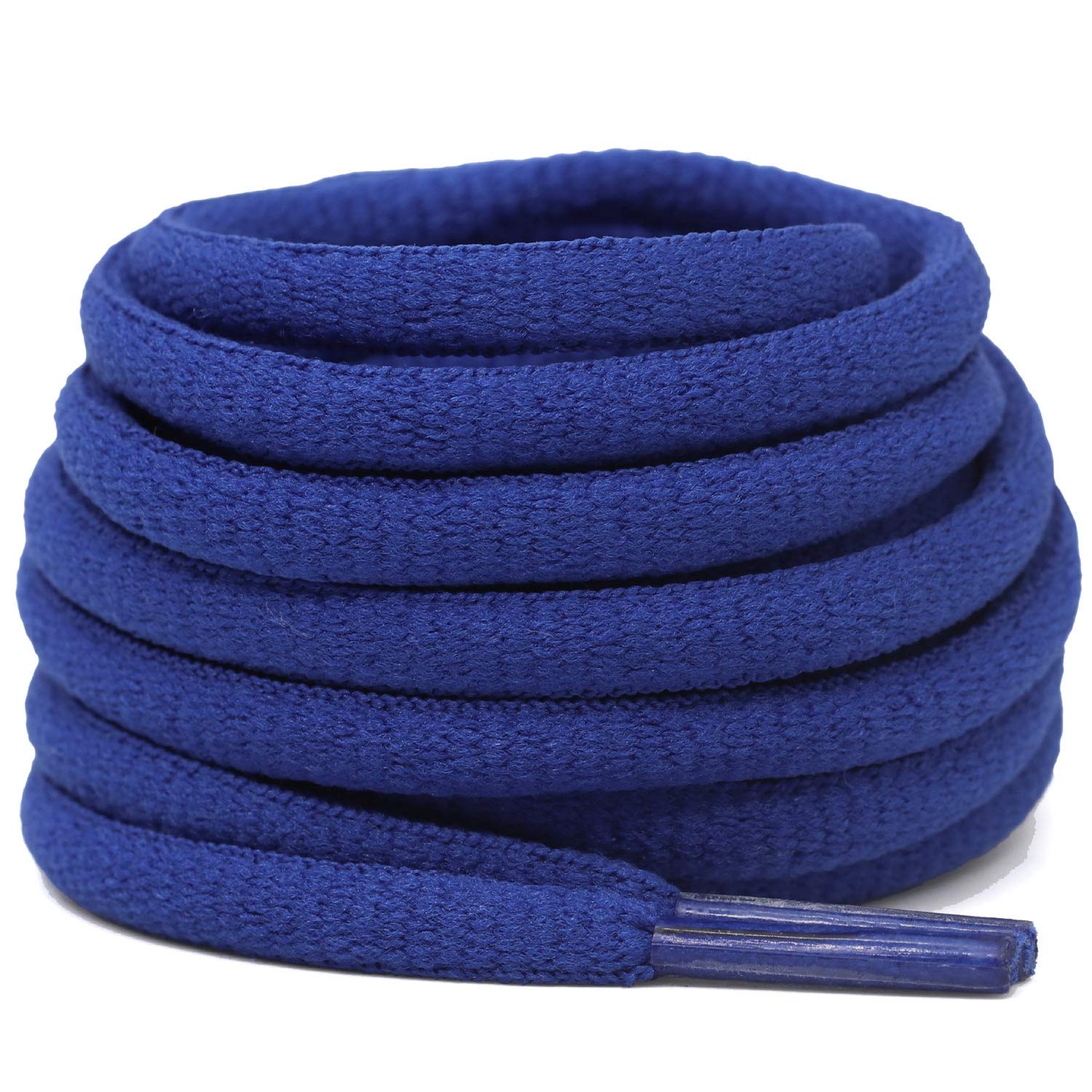 DELELE Oval Athletic Shoelaces Thick 4MM Half Round Shoe Laces Strings 2 Pair