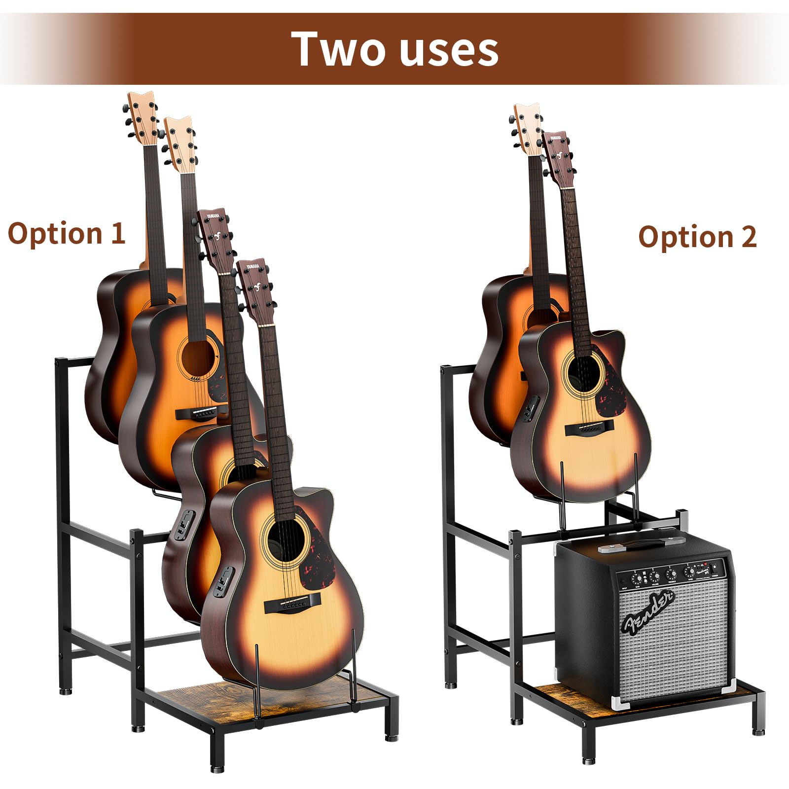 JKsmart 4Tier Adjustable Guitar Stand, Multiple Guitars Holder for