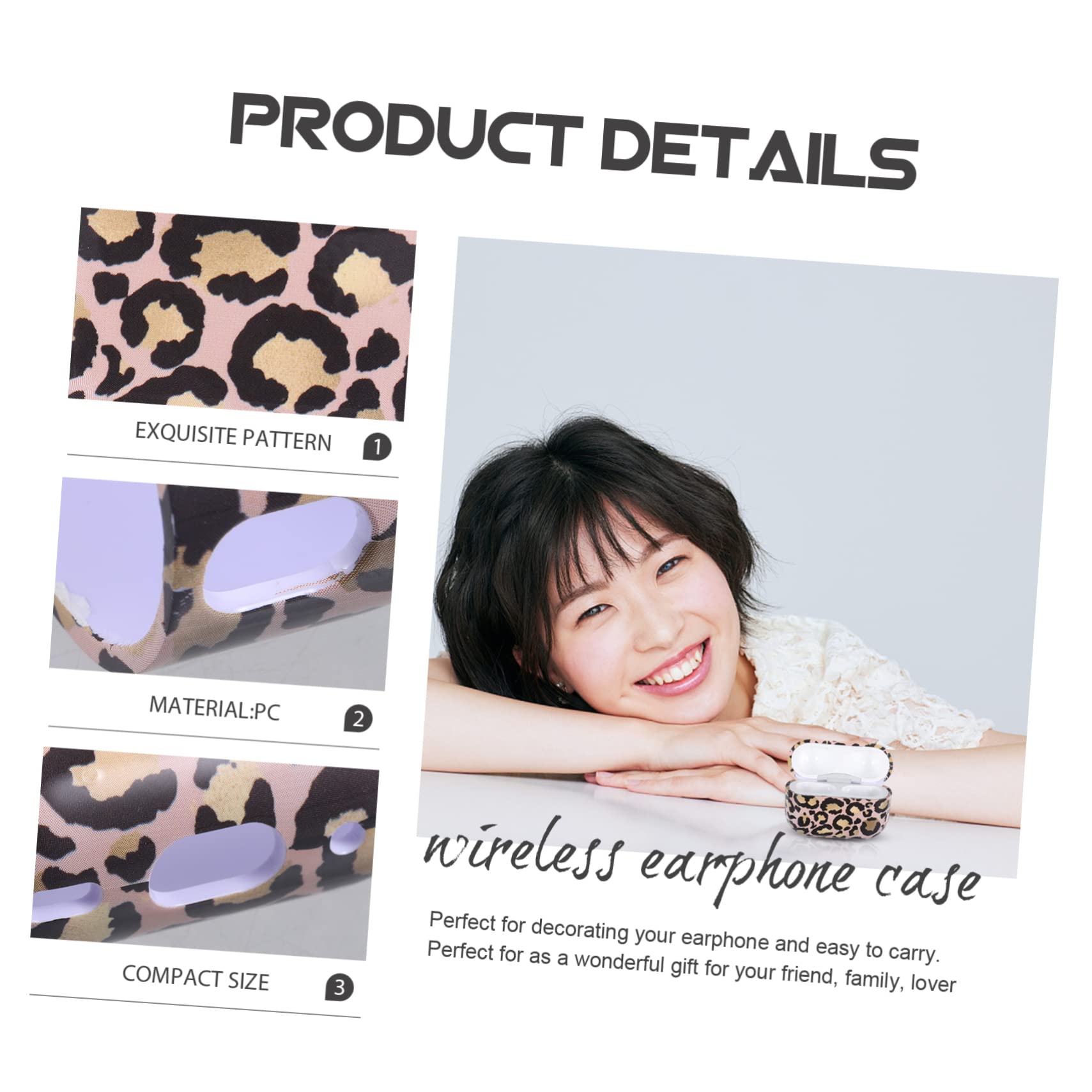 DOITOOL 4stücke Wireless Earbuds Schutzcase Leopard Design Kompatibel Mit Stoßfest Und Tragbar Stylischer Kopfhörer Schutz Leicht Und Langlebig Für Unterwegs