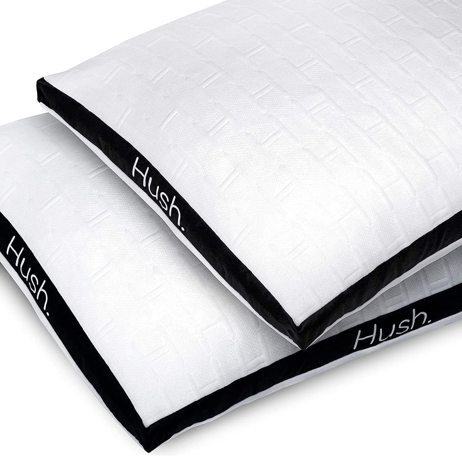 HushHybrid Pillow | Fully Adjustable Memory Foam Pillow | 100% Bamboo Cover | Anti-Face Wrinkle Technology | Oeko-TEX Certified | Standard Sized with Smaller Free Travel Pillow Included