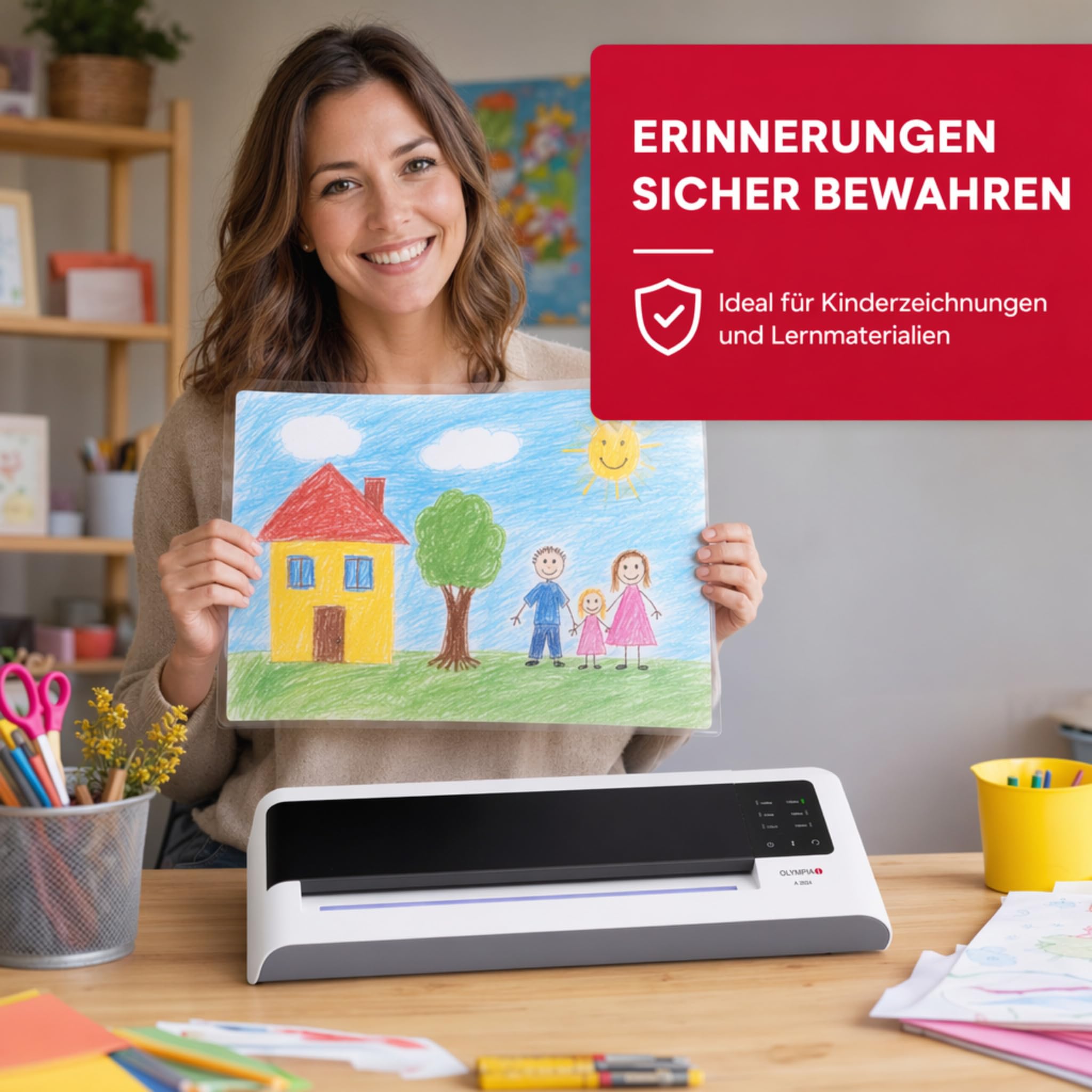 Olympia A 2048, Laminiergerät für A4, 80-250 Micron, 3010
