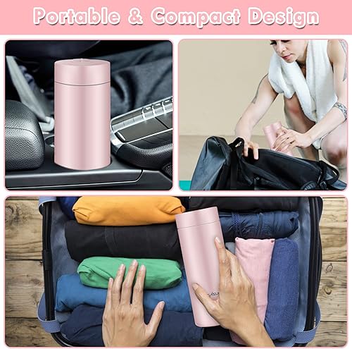 Miniatura 8 de Hervidor de viaje hervidor de té eléctrico portátil de 135fl oz caldera de agua pequeña taza de café con aislamiento de doble pared botella de