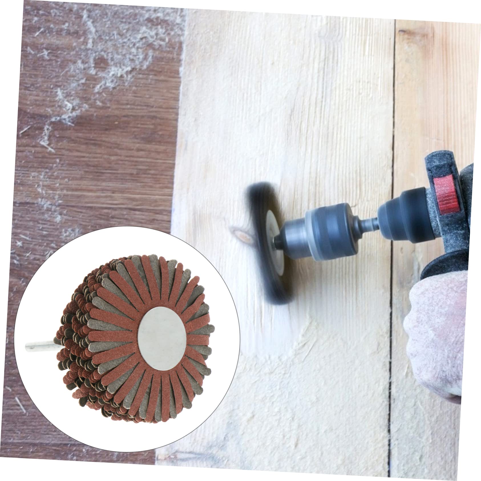 Unomor Sanding Disc Sandpaper Flower Head Abrasive Tool for Wood Carving Furniture Polishing