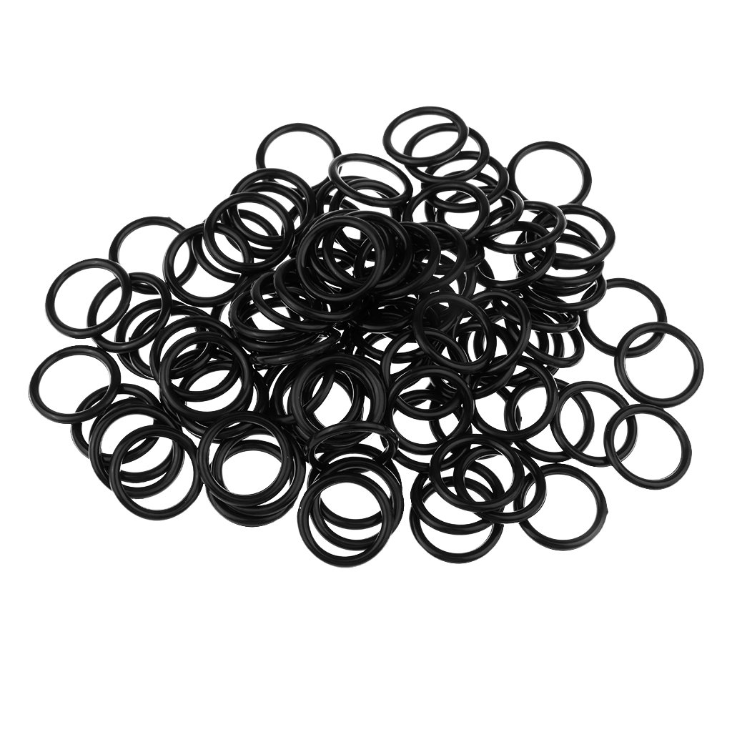 Generic 100Pc/lot Bra Strap Adjuster Slider Hooks 0 Rings Lingerie Sewing Black 8mm