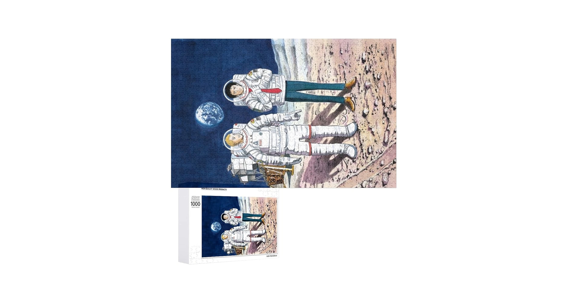 Amazon.co.jp: 宇宙兄弟 パズル 大人气 木製 1000ピース 知育