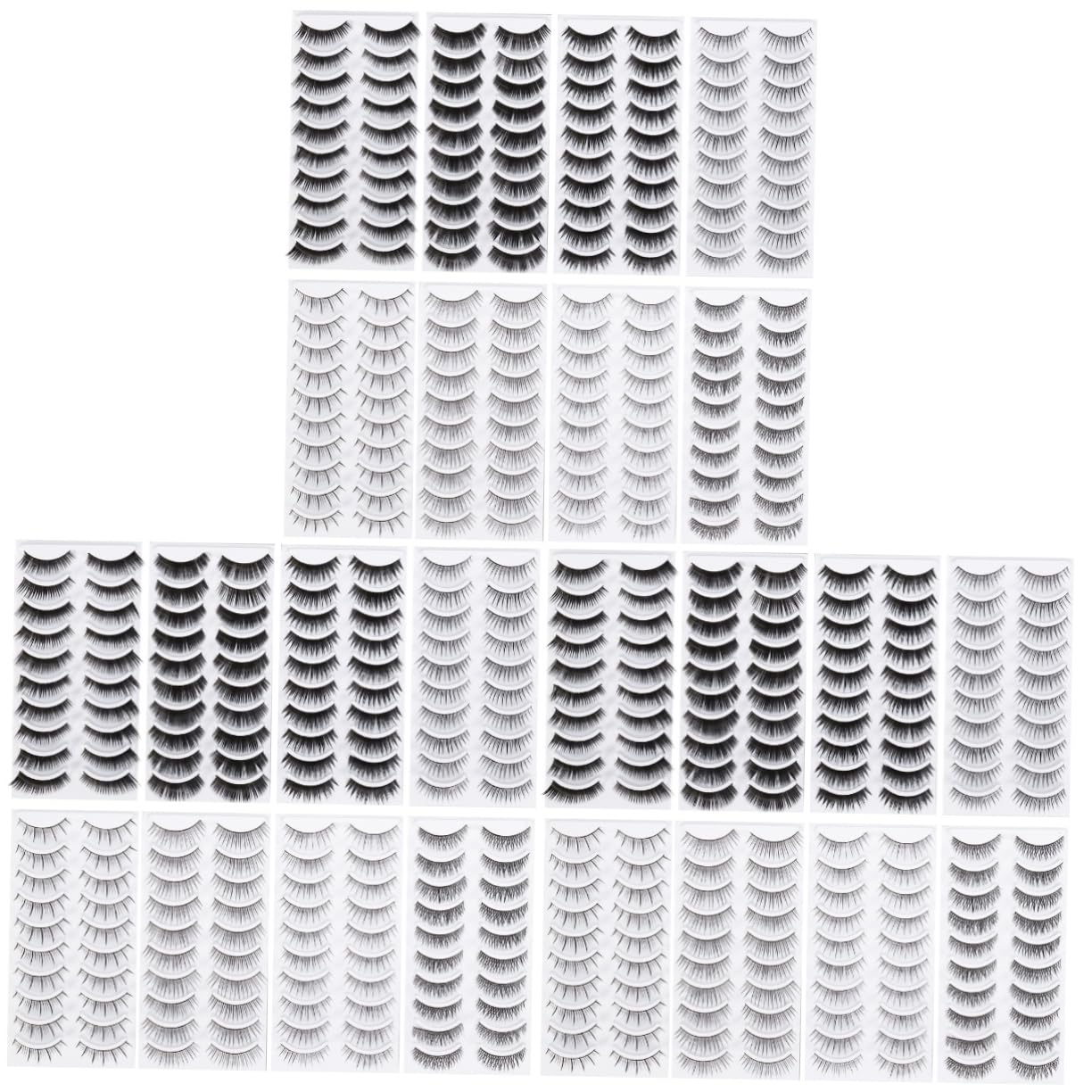 POPETPOP 240paires Faux Épais Et Et Lashes Wispy Extensions Naturelles Idéaux Pour Toutes Occasions
