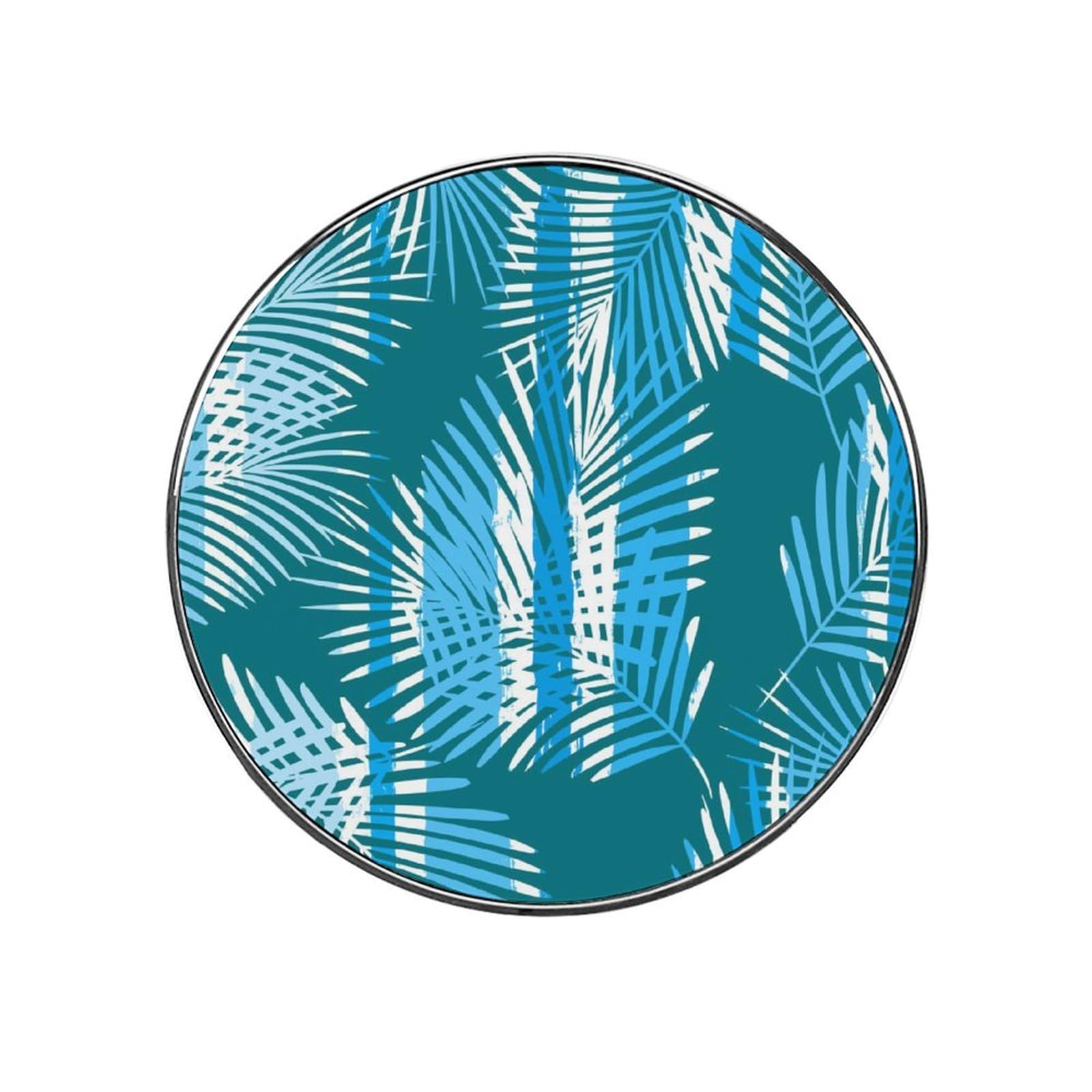Blue Leaf Alloy Fridge Magnet For Office Cabinet Refrigerator Whiteboard Photo