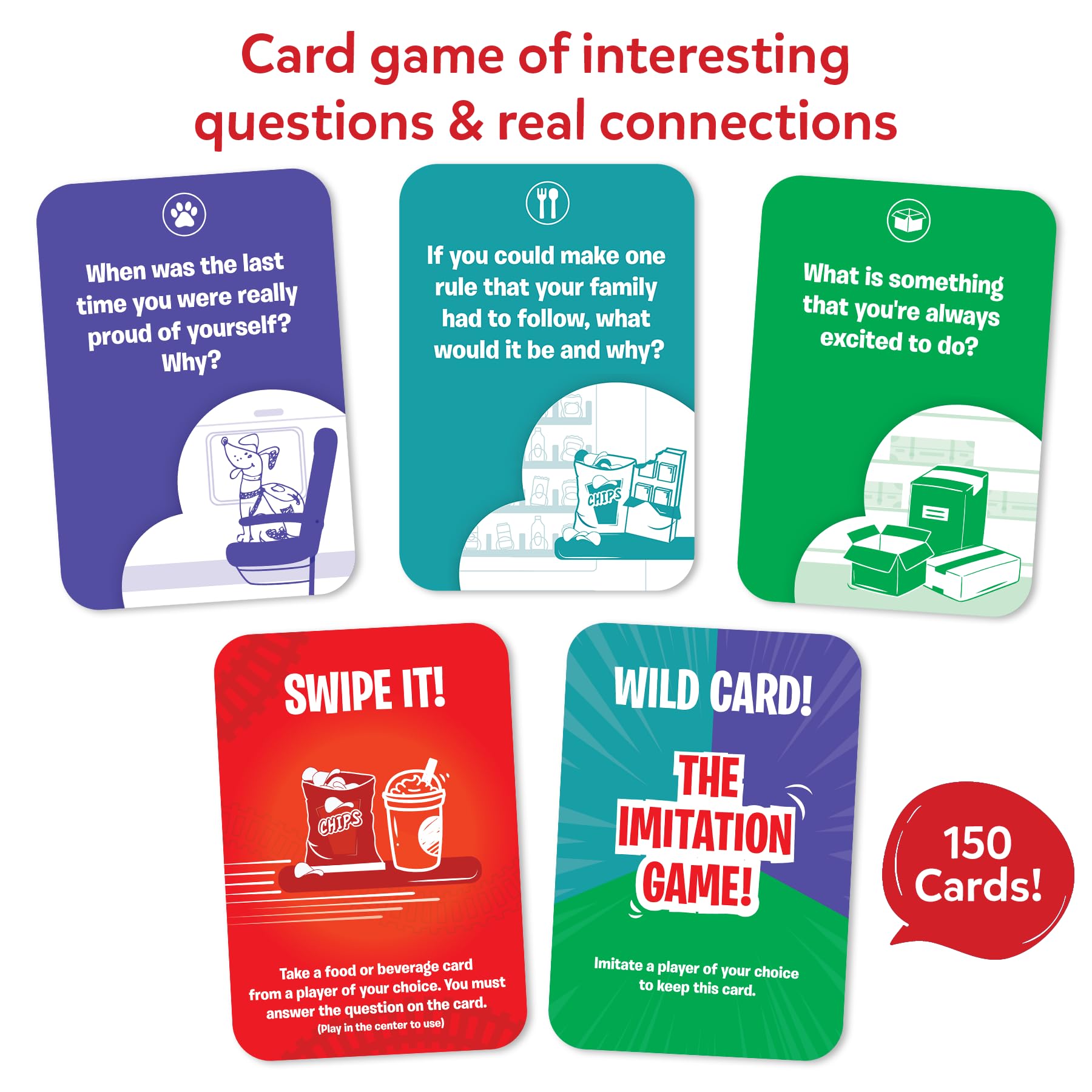 Amazon.co.jp: Skillmatics Card Game - Train of Thought, Fun for