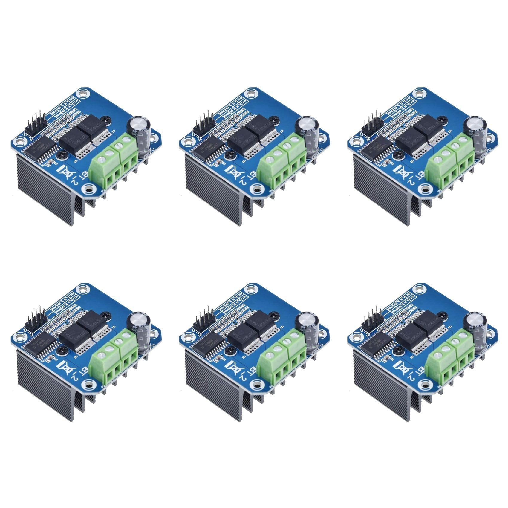 Jnchdghwa Photo Color 6X Bts7960 43A High Power Motor Driver Module/Smart Car Driver Module For Current Limit
