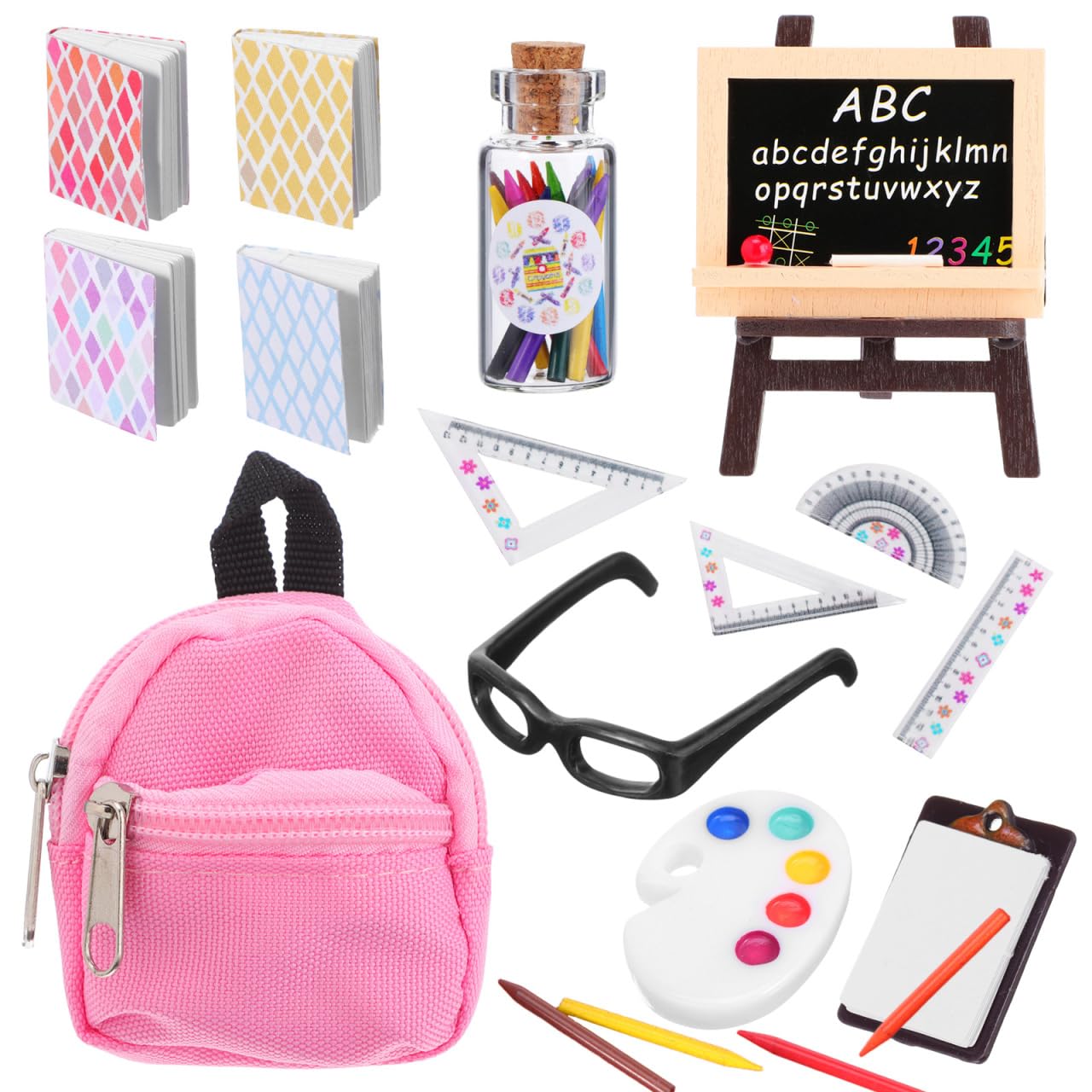 TOYANDONA Set De 4 Mini Mochilas En Miniatura De Tela Para Muñecas Y Casas De Juguete – Adornos Realistas Para Decoración De Habitaciones Y Accesorios De Fotografía DIY