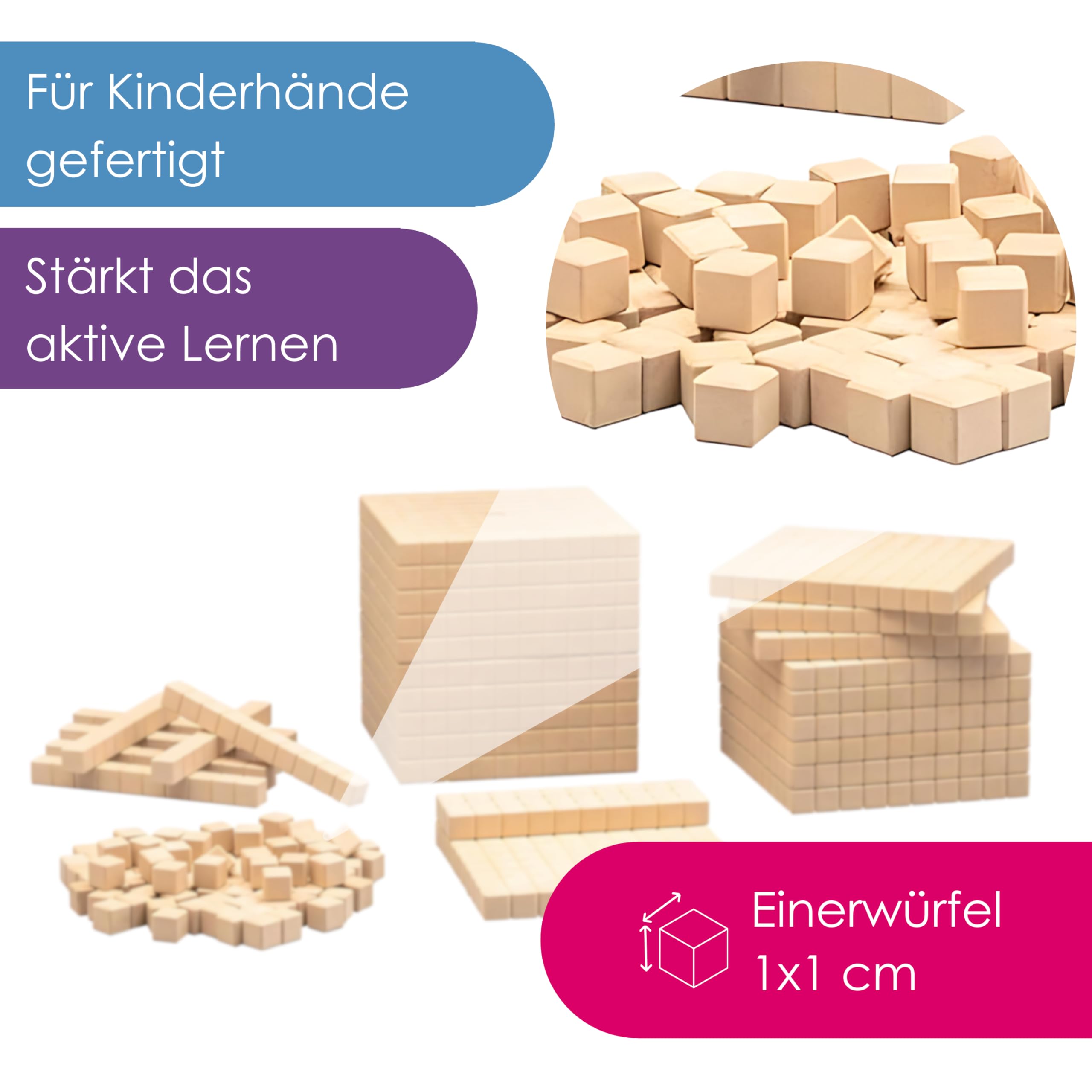 Dadi Decimali WISSNER Per Matematica - Gioco Educativo In Legno Per Bambini - Foto 5