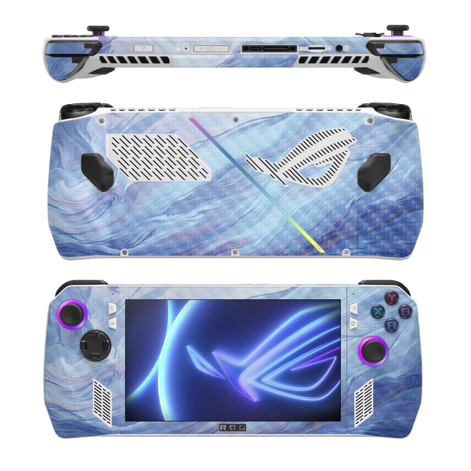 MightySkins Carbon Fiber Skin Compatible with Asus ROG Ally - Imaginary | Protective, Durable Textured Carbon Fiber Finish | Easy to Apply, Remove, and Change Style