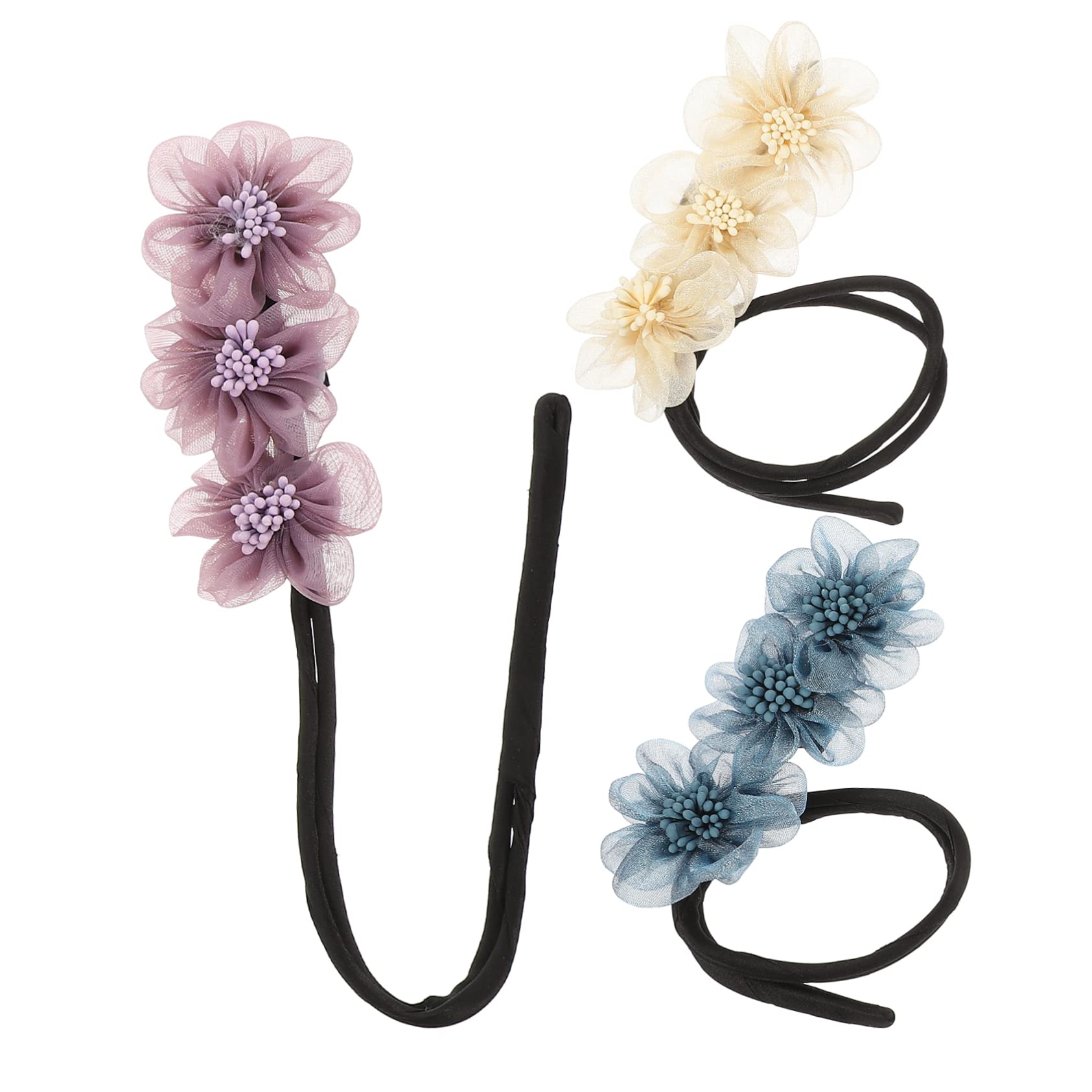 MAGICLULU 12 Stk Fleischbällchen Haareisen fauler Lockenwickler Haarknotenformer Haarblumen für Hochsteckfrisuren Haarschmuck Lockenstab Haarknotenhersteller Blumen-Dutt-Maker für Haare