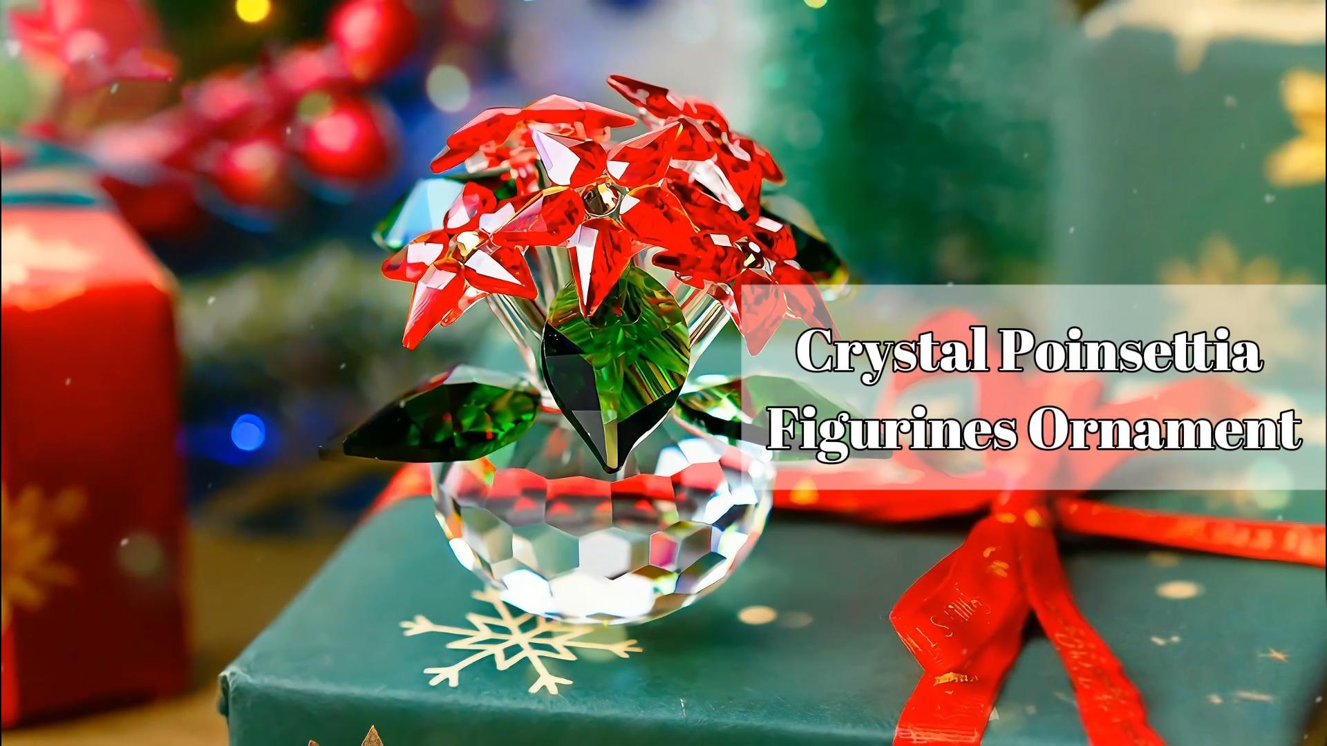Amazon.com: H&D HYALINE & DORA Crystal Poinsettia Figurines