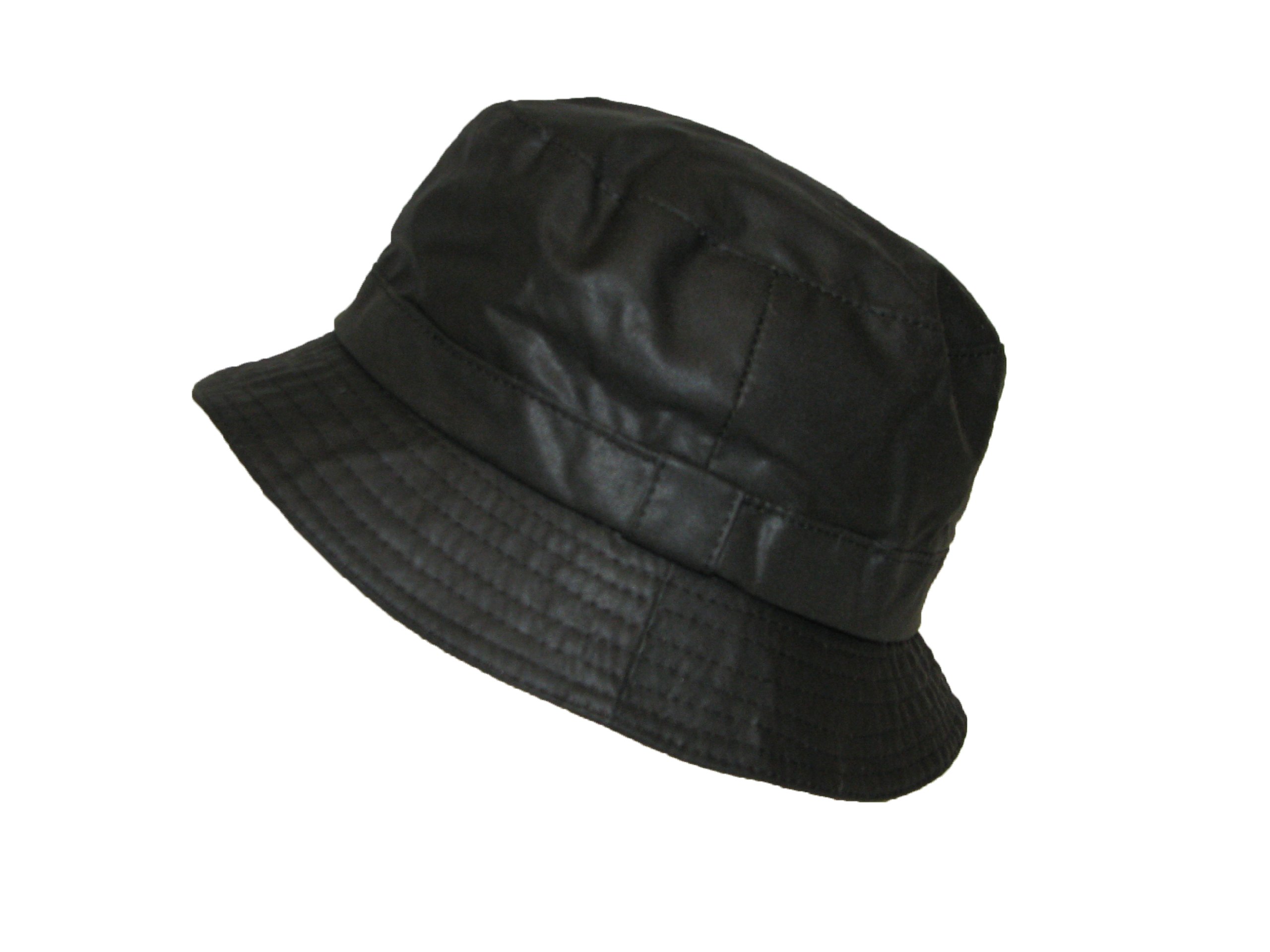 DH Cotton Oil Waxed Bush Wax Bucket Hat with Tartan Lining Olive