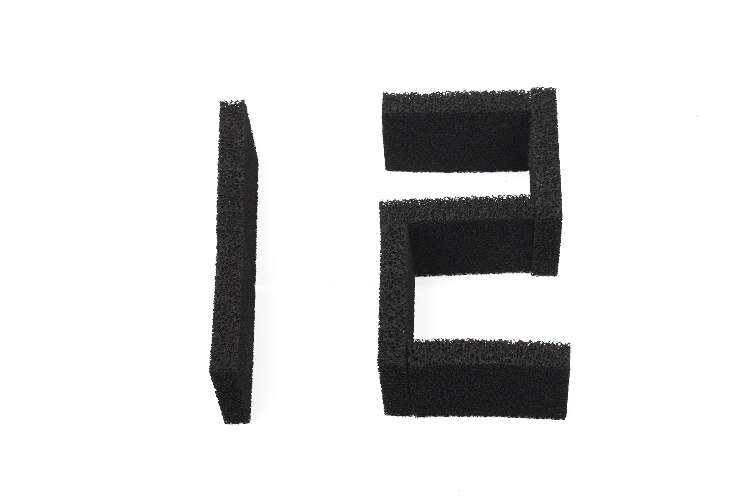 Generico - 6 Filtri In Schiuma Al Carbone Per Filtro Interno Interpet PF2 - Dimensioni 90x70x16mm - 3