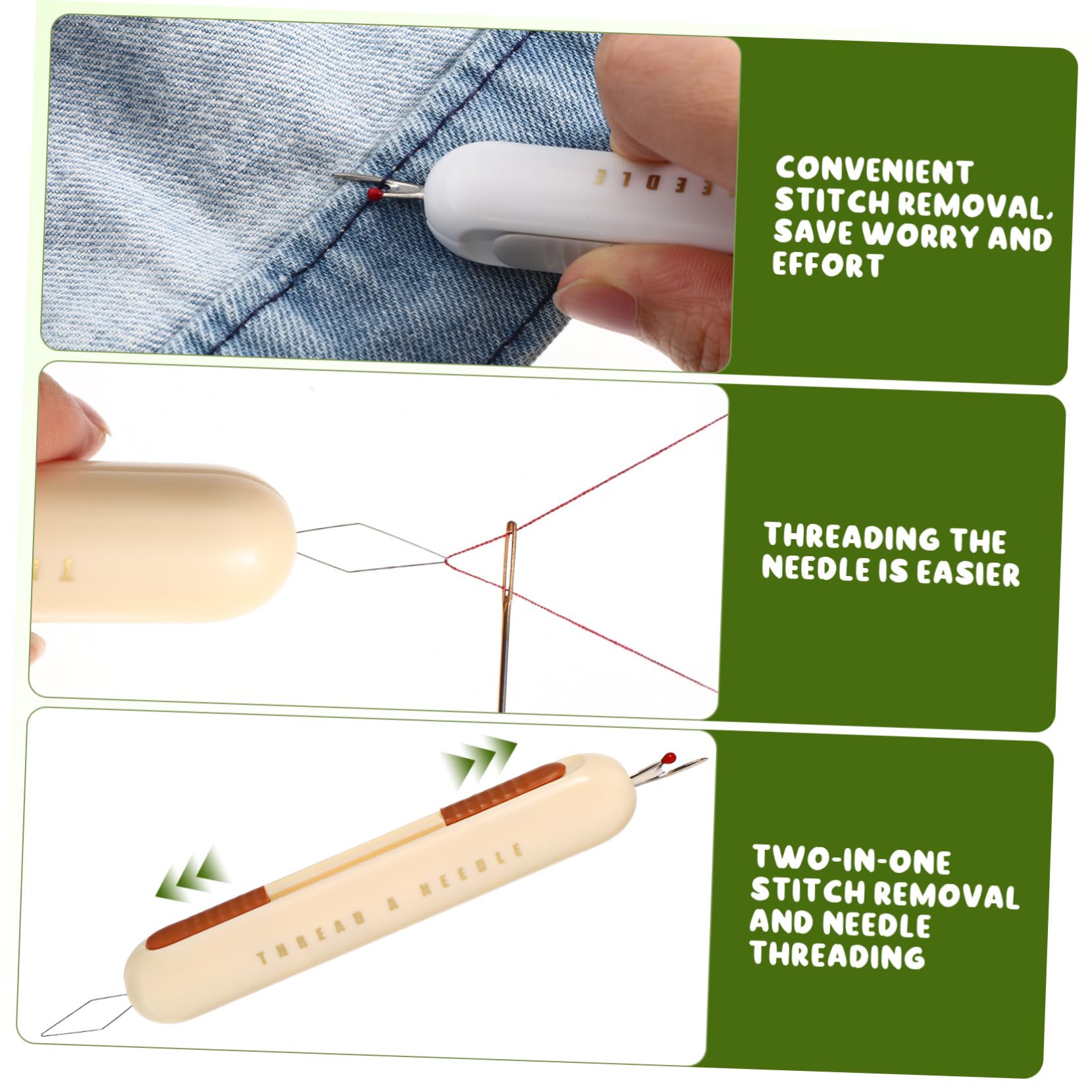 TEHAUX 15piezas Needle Threader Seam Herramienta De Costura Enhebradores De Aguja Para Coser Mano