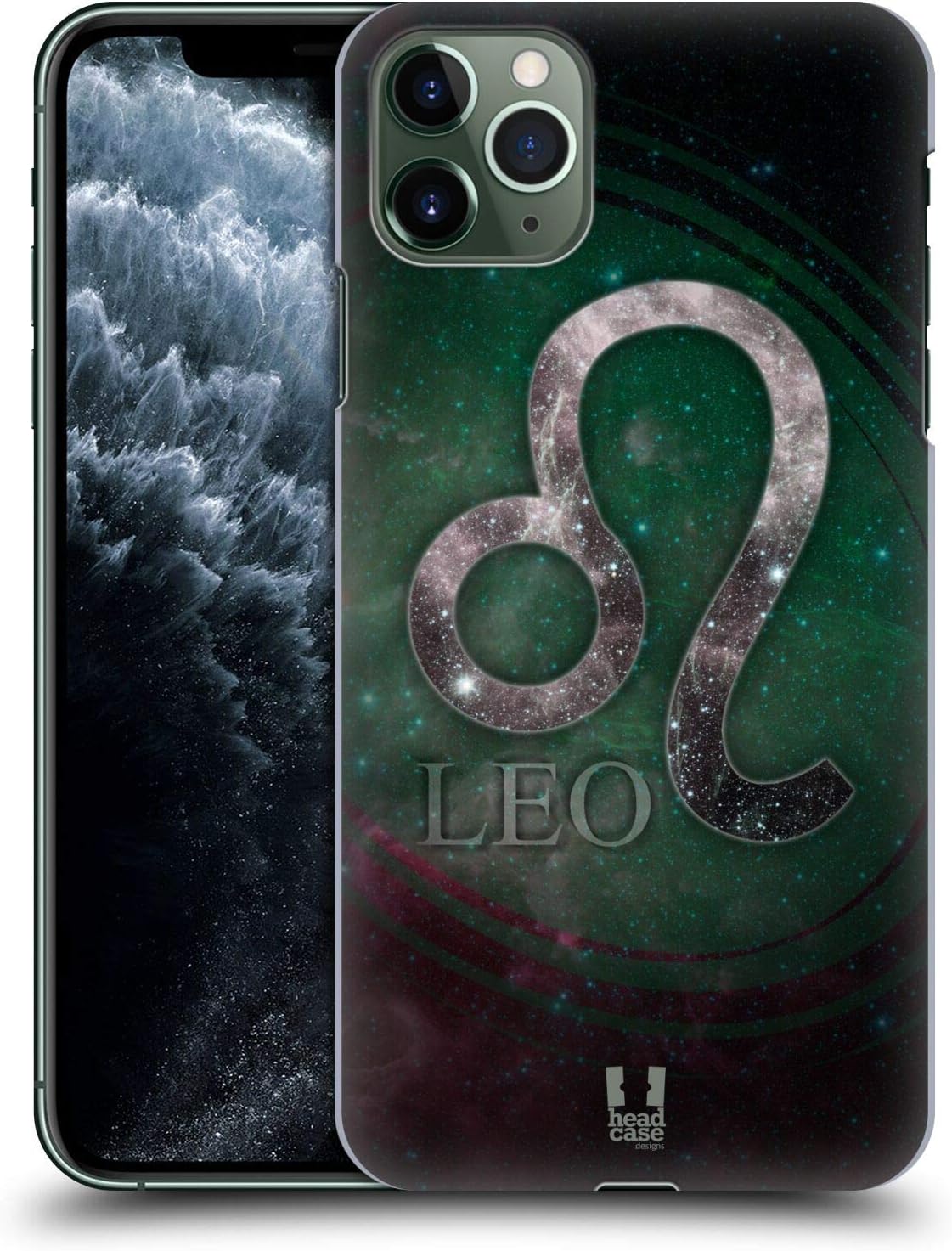 Head Case Designs Leo Nebula Zodiac Symbols Hard Back Case Compatible with Apple iPhone 11 Pro Max