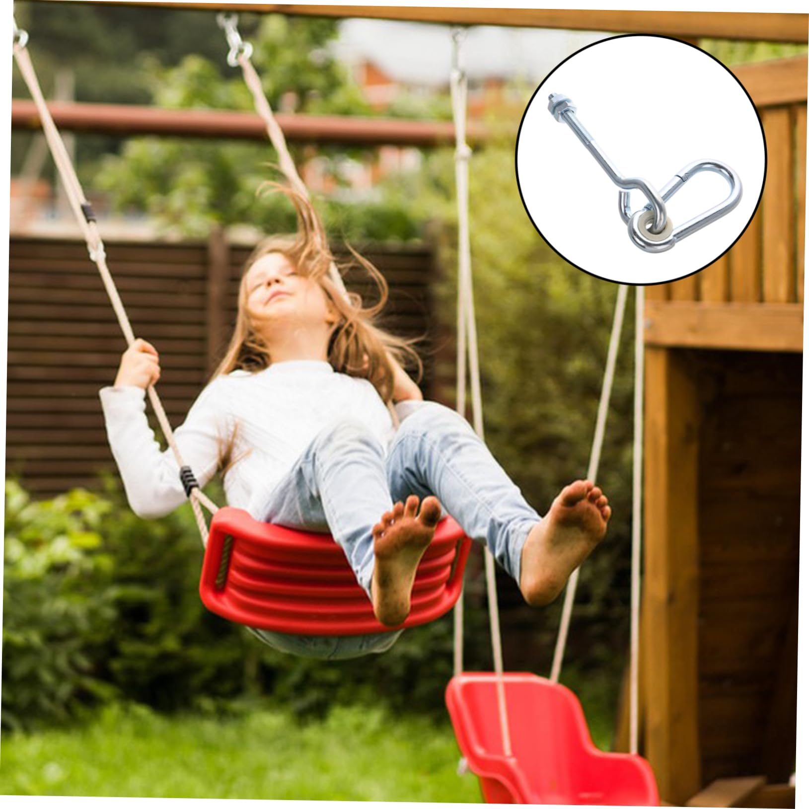 Levemolo 2pcs Heavy Duty Swing Hangers Swing Hooks for Ceiling Porch Outdoor Easy Install Metal Hangers for Hammocks Chairs