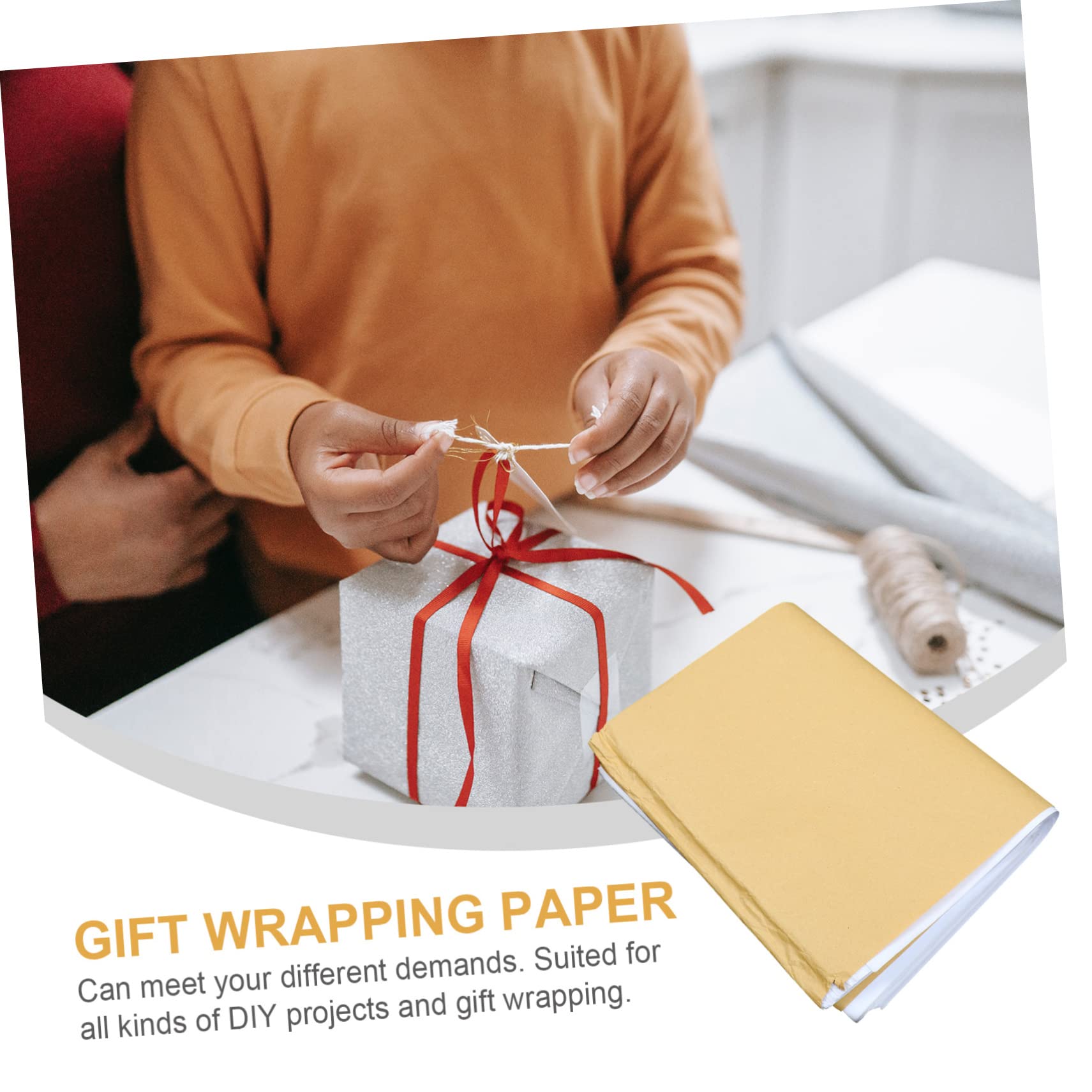 NUOBESTY 500 pièces Papier Emballage Tissue Ultra-fin Blanc Papier Emballage Transparent Résistant et Facile à Manipuler pour Cadeaux et Colis