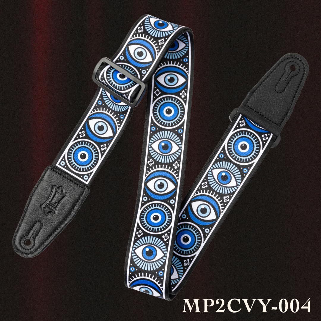 Levy's Clairvoyant Series Guitar Strap - Evil Eye