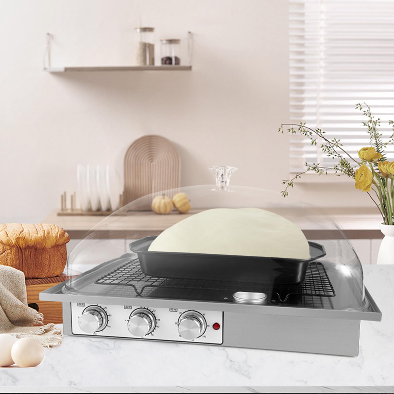 Scatola per Lievitazione Elettrica Dell'impasto Macchina per La Fermentazione del Pane con Riscaldatore Attrezzature per Cuocere La Pasta per La Produzione E La Fermentazione del Pane,L