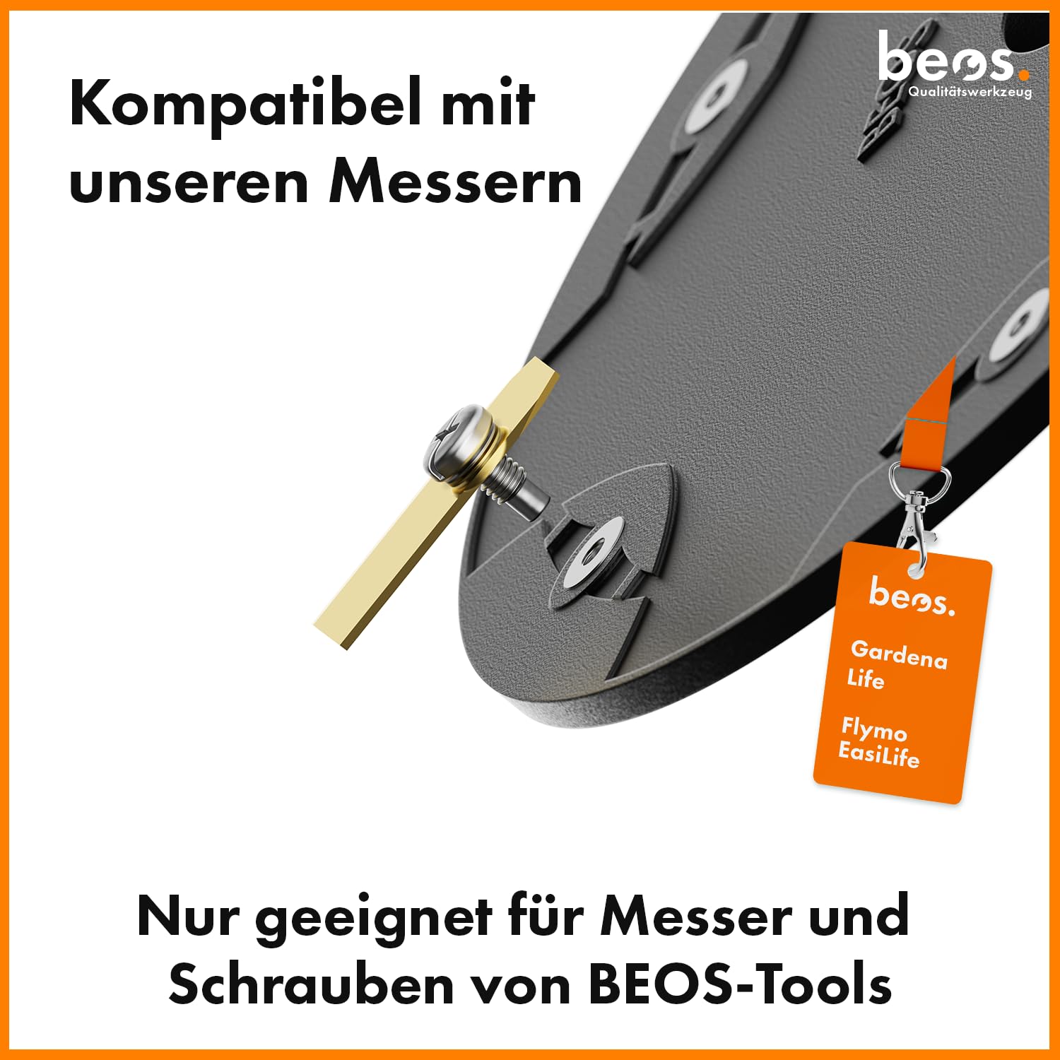 beos Mähroboter Tuning - Drehscheibe kompatible mit Gardena Sileno Life & Sileno + | Flymo EasiLife - Messerteller für 6X Klingen - glasfaserverstärkte Messerscheibe – Ø 210 mm