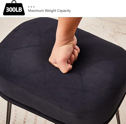 Miniatura 7 de Cpintltr Taburetes de tocador multifuncionales, taburete otomano de terciopelo, taburete otomano para cambiar, taburete de maquillaje, taburete de