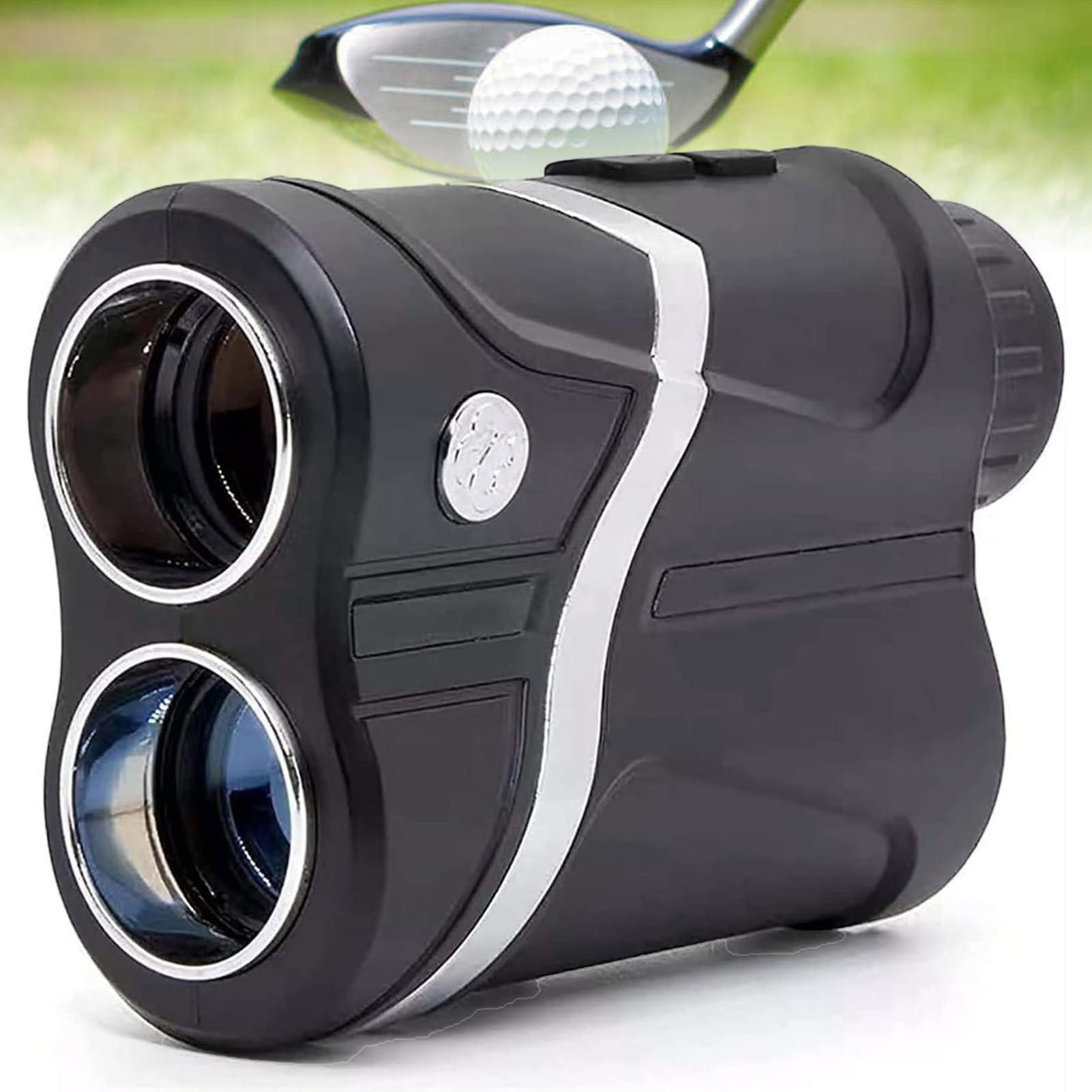 Télémètre de golf multifonctionnel 1000m avec télescope HD grossissement 7X et mesure vitesse noir