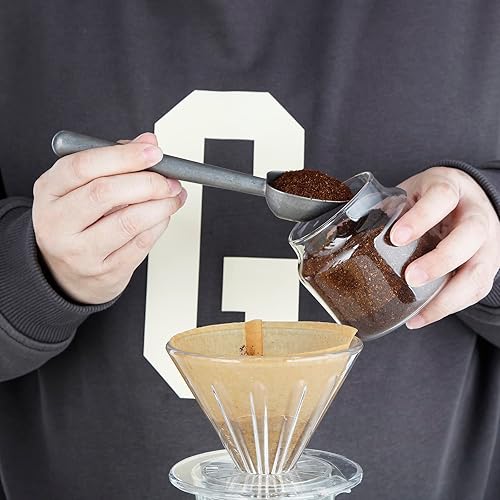 Miniatura 6 de Easyworkz Diego - Cafetera de café expreso para estufa, 4 tazas, 6.8 onzas, con mango largo hueco de acero inoxidable, cuchara medidora de 0.27