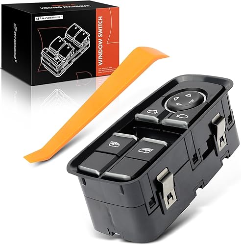 Miniatura 1 de A-Premium Interruptor de ventana eléctrica principal del lado del conductor delantero compatible con Porsche 911 2012-2019, Boxster 2013-2016,