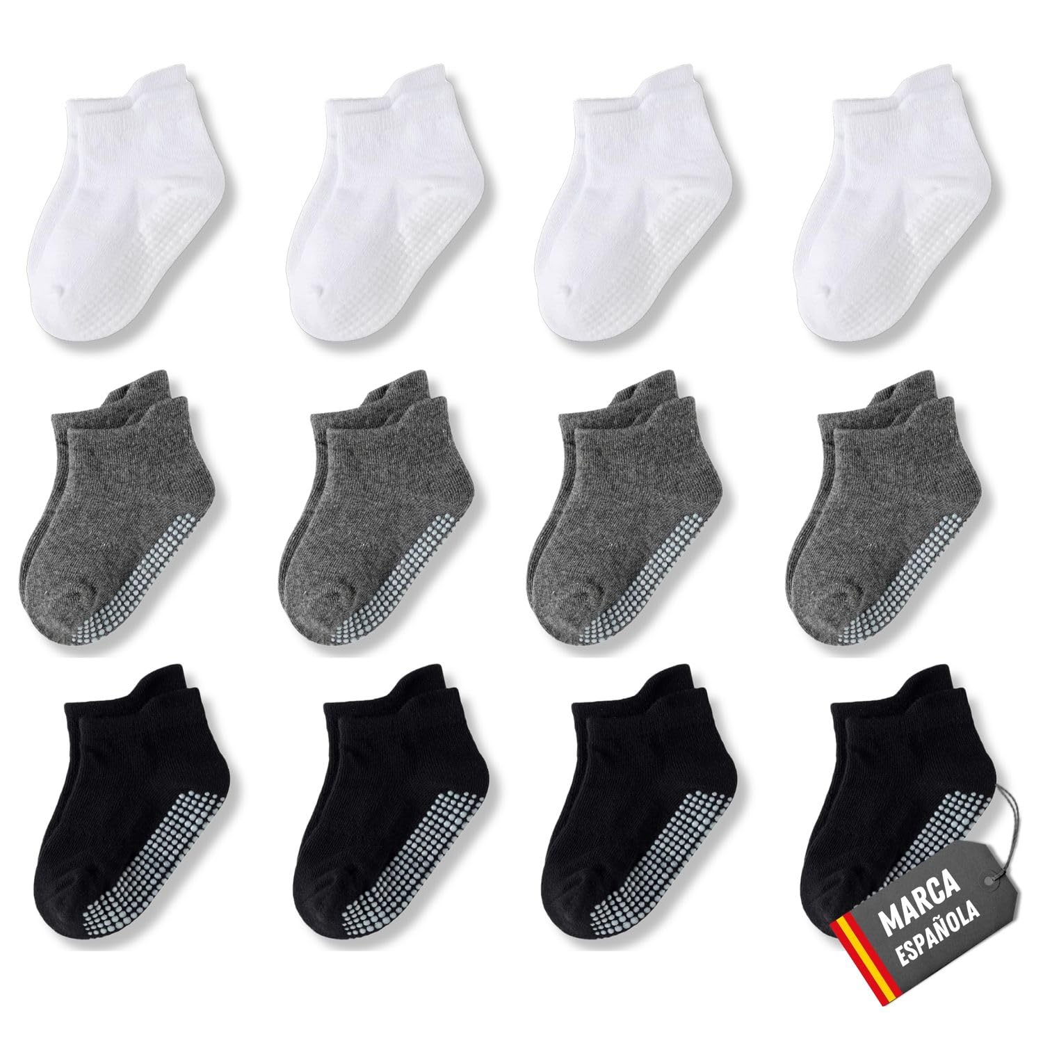 POPYS® Calcetines antideslizantes de Algodón para Niños Multicolor | Calcetines para Niños y Niñas para todo tipo de actividades